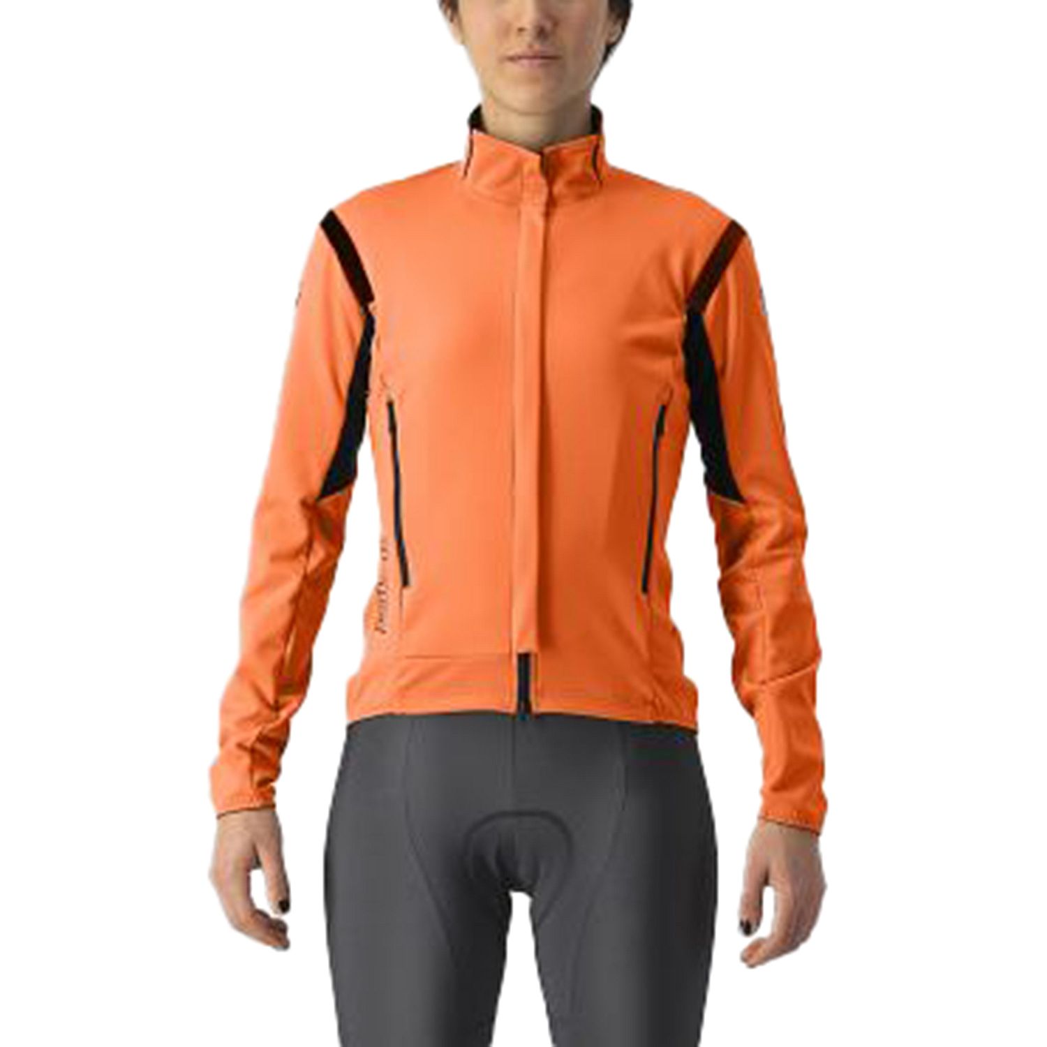 4522543-883-Castelli-Perfetto-RoS-2-lange-mouw-fietsjack-oranje-dames-afbeelding-1