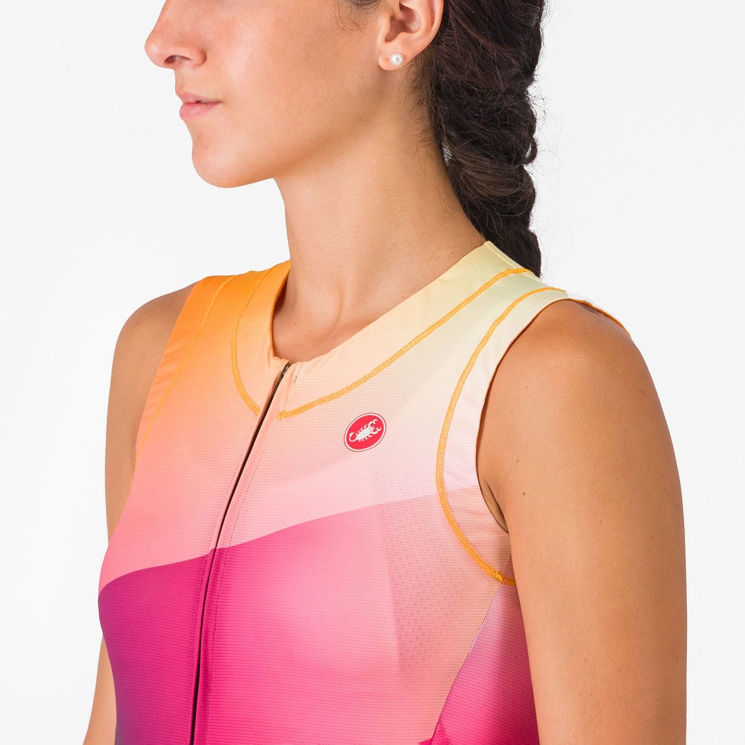 109341-Castelli-free-sanremo-3-suit-sleeveless-oranje-dames-afbeelding-4