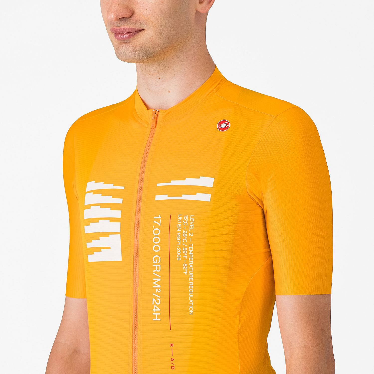 110212-Castelli-Espresso-r--ad-jersey-fietsshirt-korte-mouw-oranje-heren-afbeelding-4