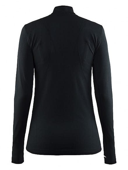 82855-Craft-Active-Comfort-Zip-lange-mouw-ondershirt-zwartsolid-dames-afbeelding-2