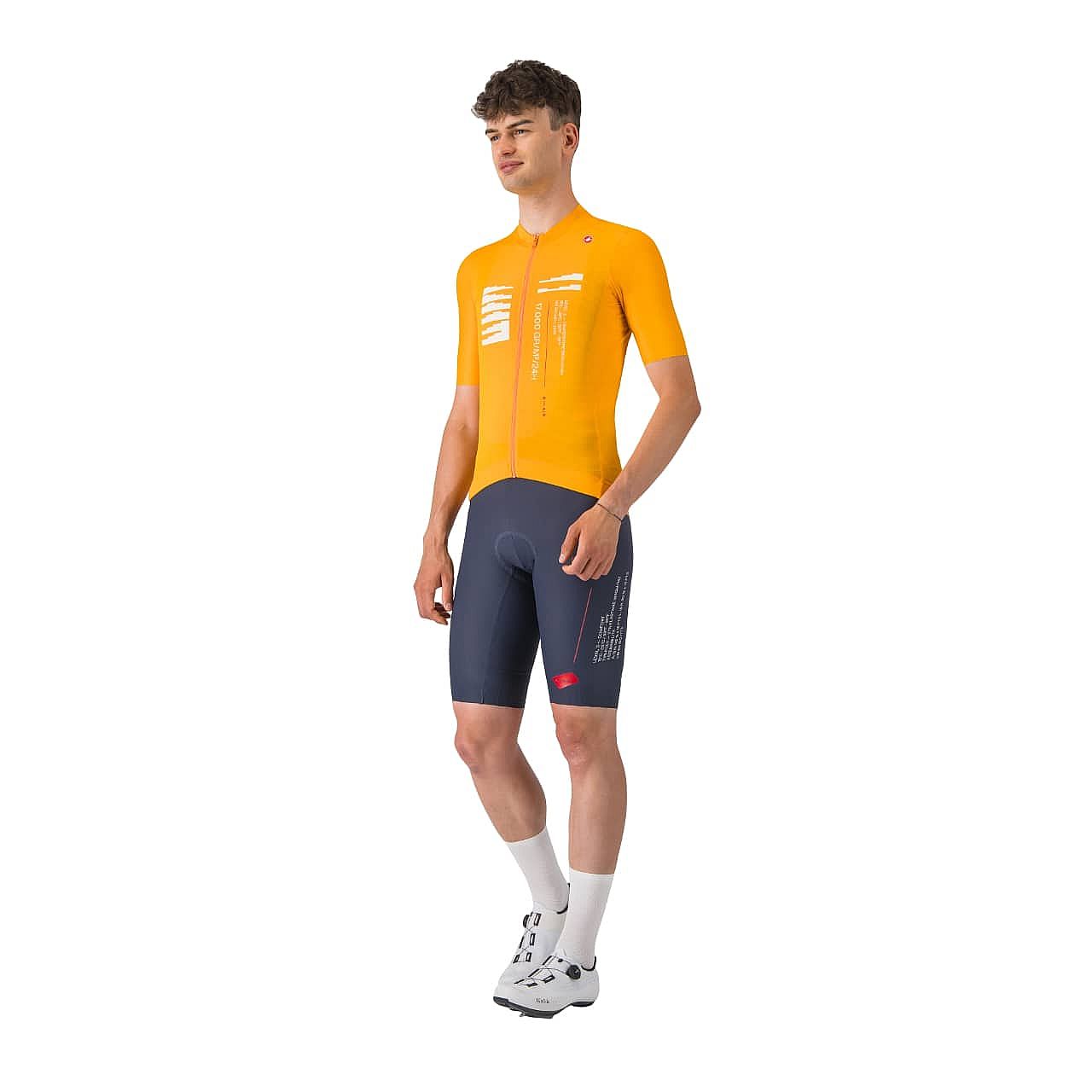 110212-Castelli-Espresso-r--ad-jersey-fietsshirt-korte-mouw-oranje-heren-afbeelding-1
