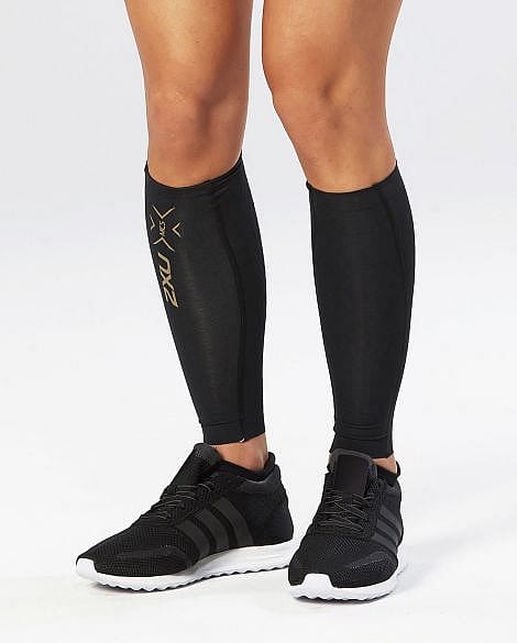 52076-2XU-Elite-MCS-Compression-calf-guard-zwartgoud-afbeelding-2