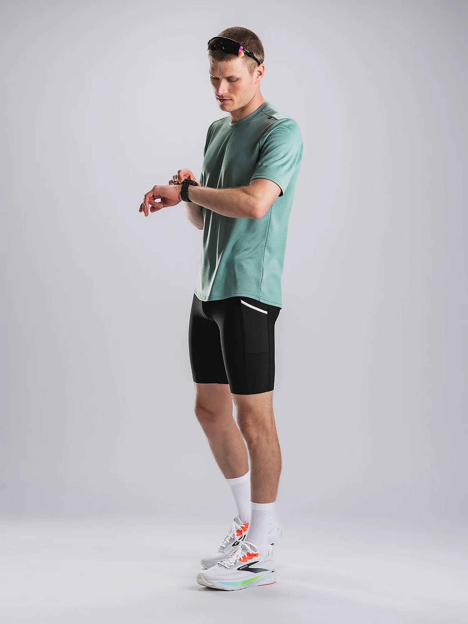 144514-Fusion-Tempo-Two-Run-T-shirt-heren-mineral-afbeelding-5