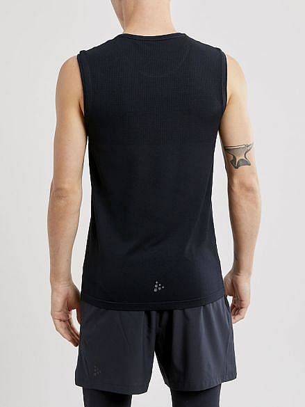 59550-Craft-Fuseknit-light-mouwloos-ondershirt-zwart-heren-afbeelding-3