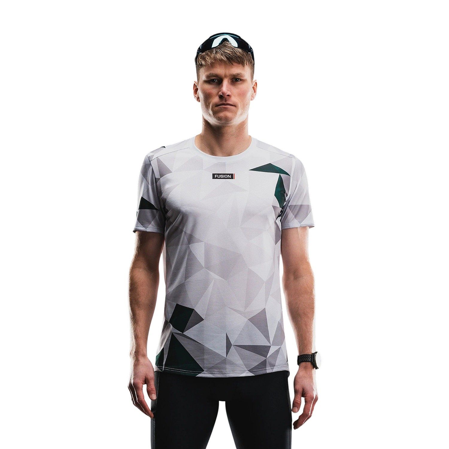 143292-Fusion-Tempo-Run-T-shirt-groen-unisex-afbeelding-1