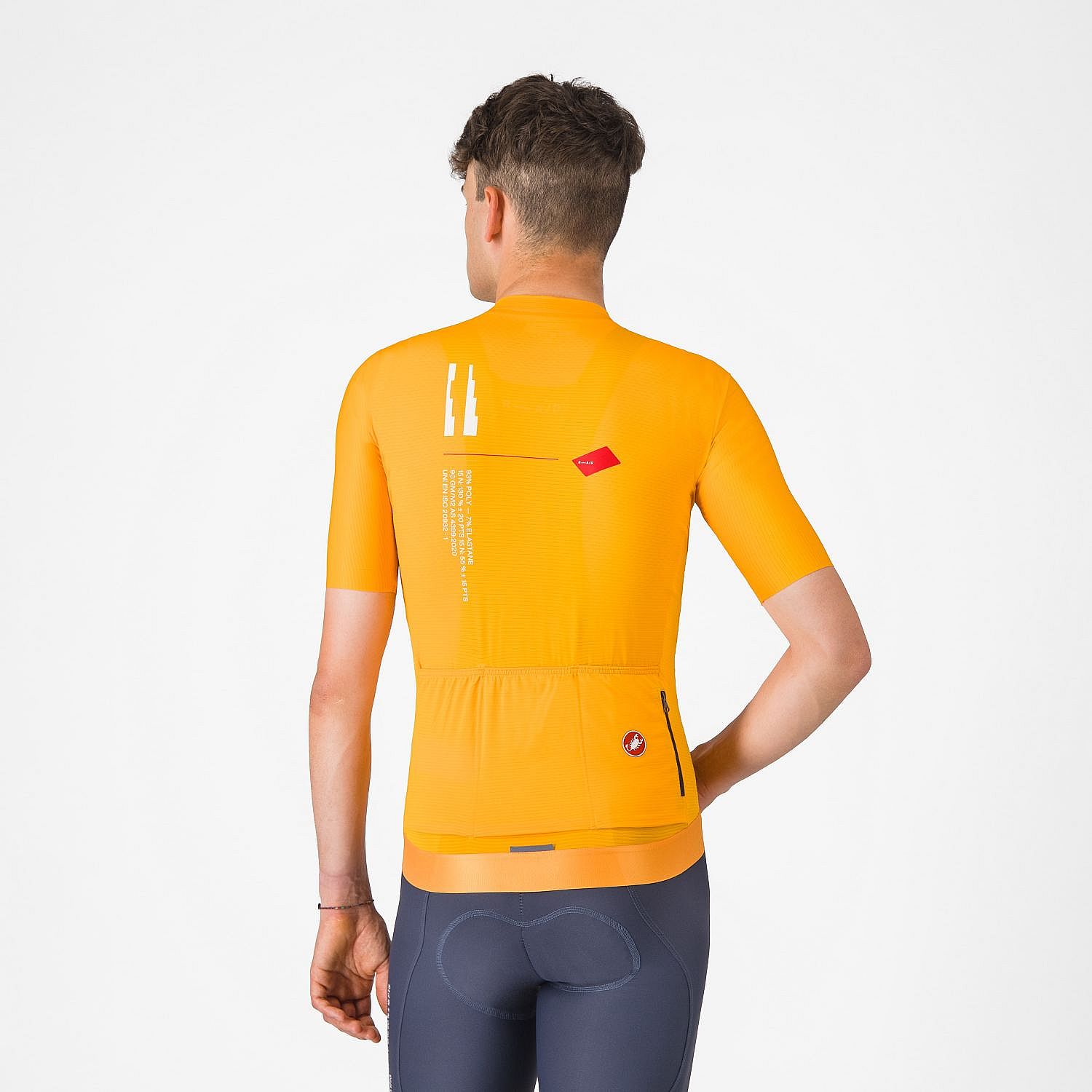 110214-Castelli-Espresso-r--ad-jersey-fietsshirt-korte-mouw-oranje-heren-afbeelding-2