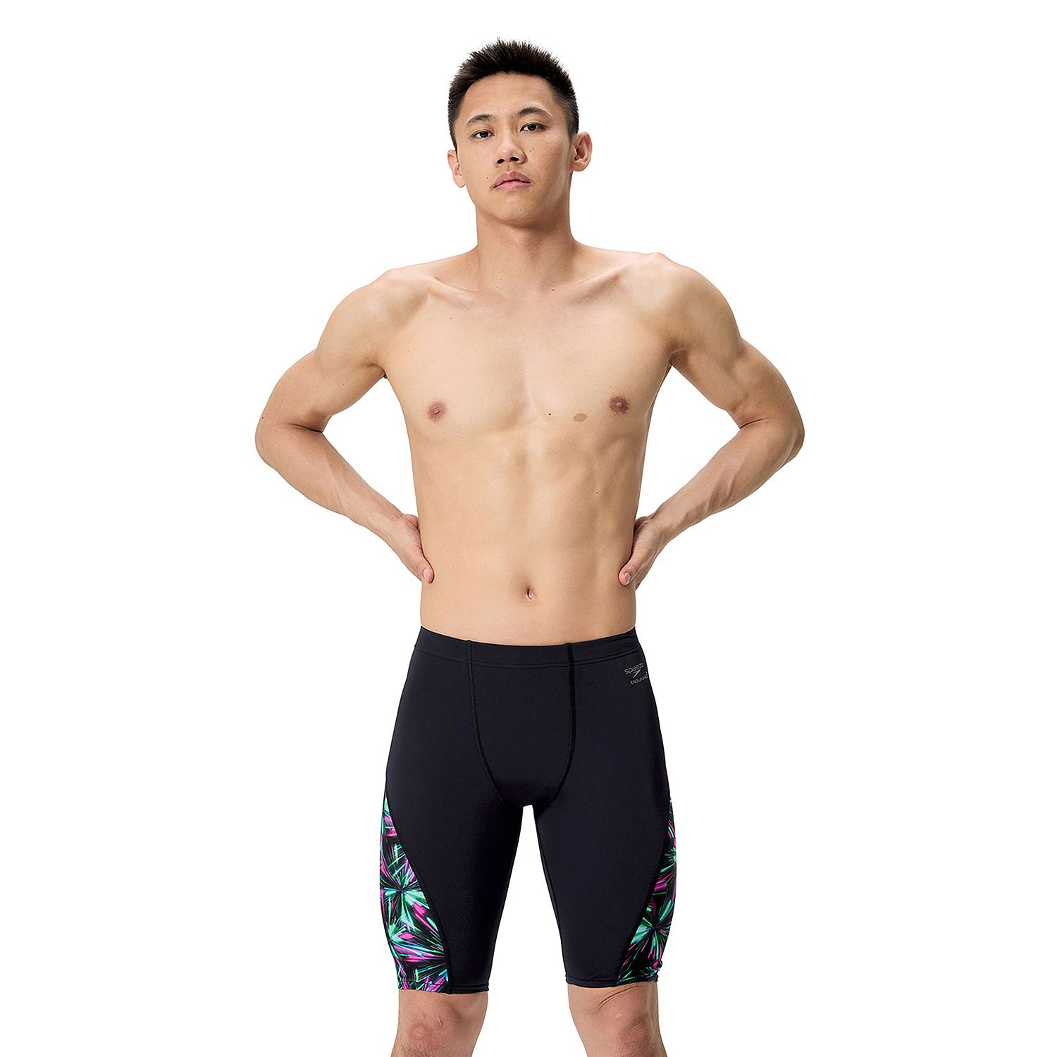 144297-Speedo-Spliced-Printed-jammer-Firework-BurstBlack-heren-afbeelding-2