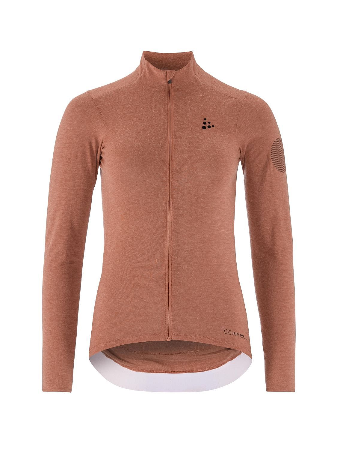 119966-Craft-Core-Bike-Essence-Wool-Jersey-lange-mouw-oranje-dames-afbeelding-1