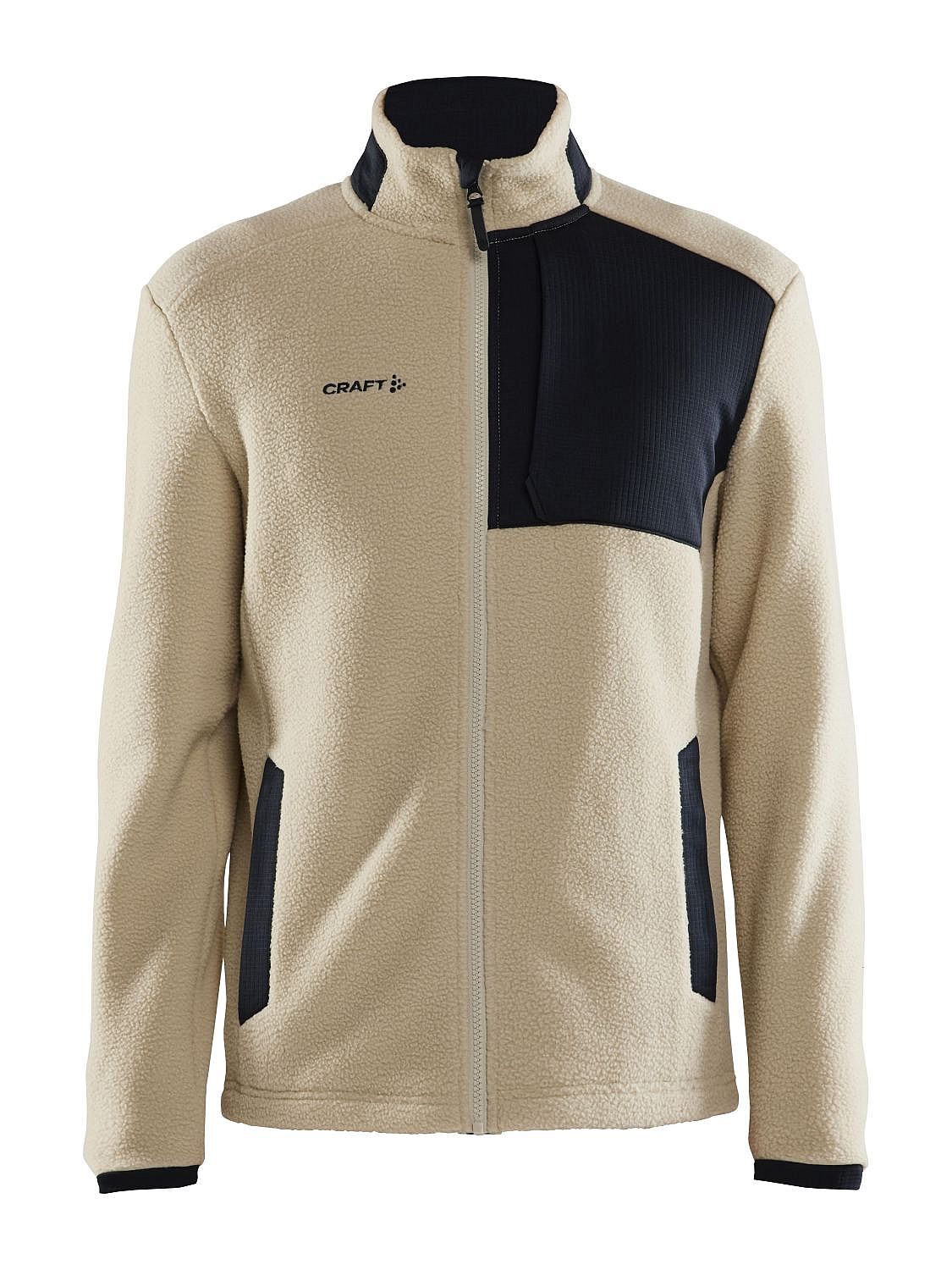 121396-Craft-ADV-Explore-Pile-Fleece-jack-beige-heren-afbeelding-1