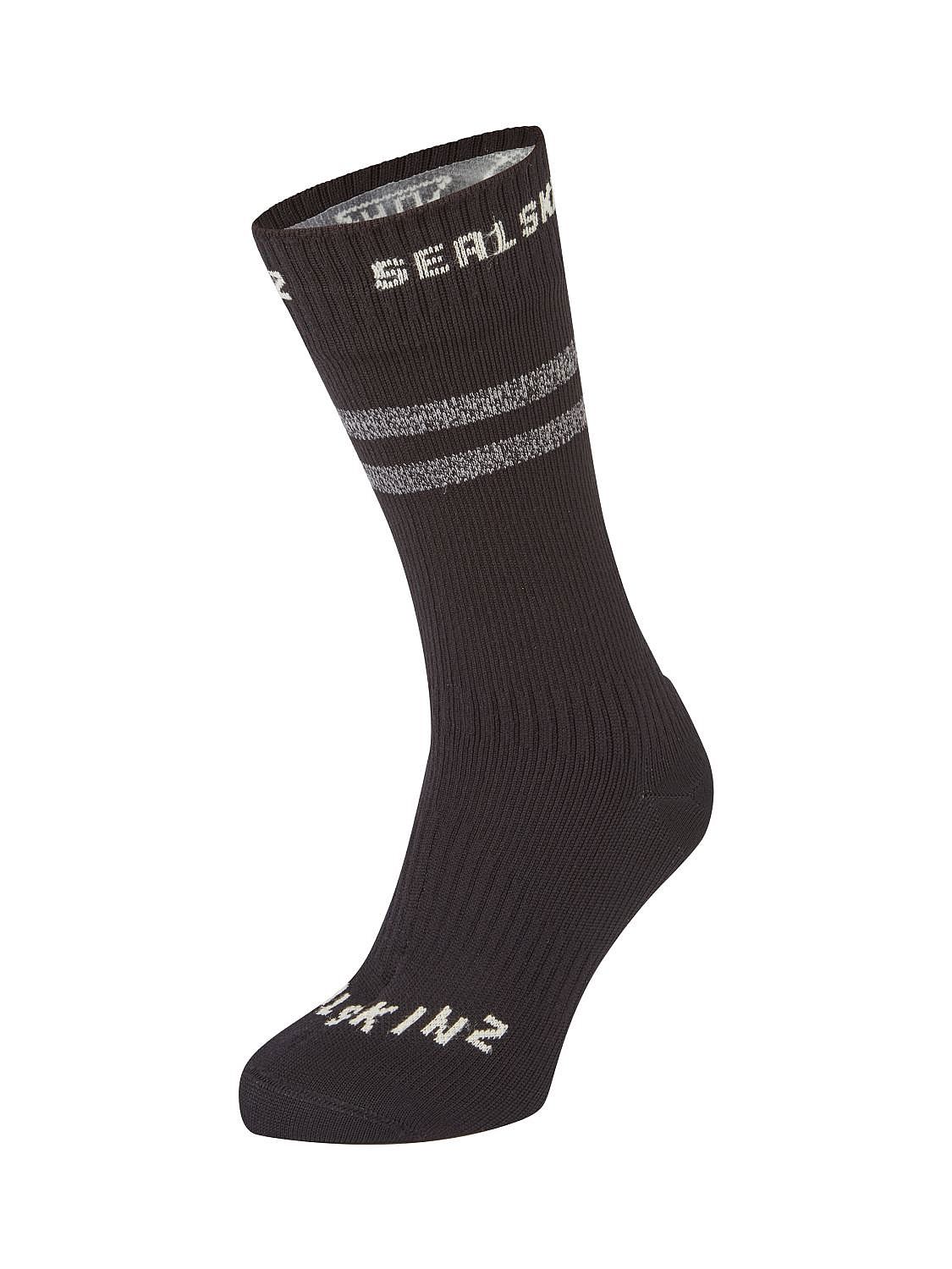 104033-Sealskinz-Runton-Cold-weather-mid-fietssok-met-Hydrostop-black-unisex-afbeelding-2
