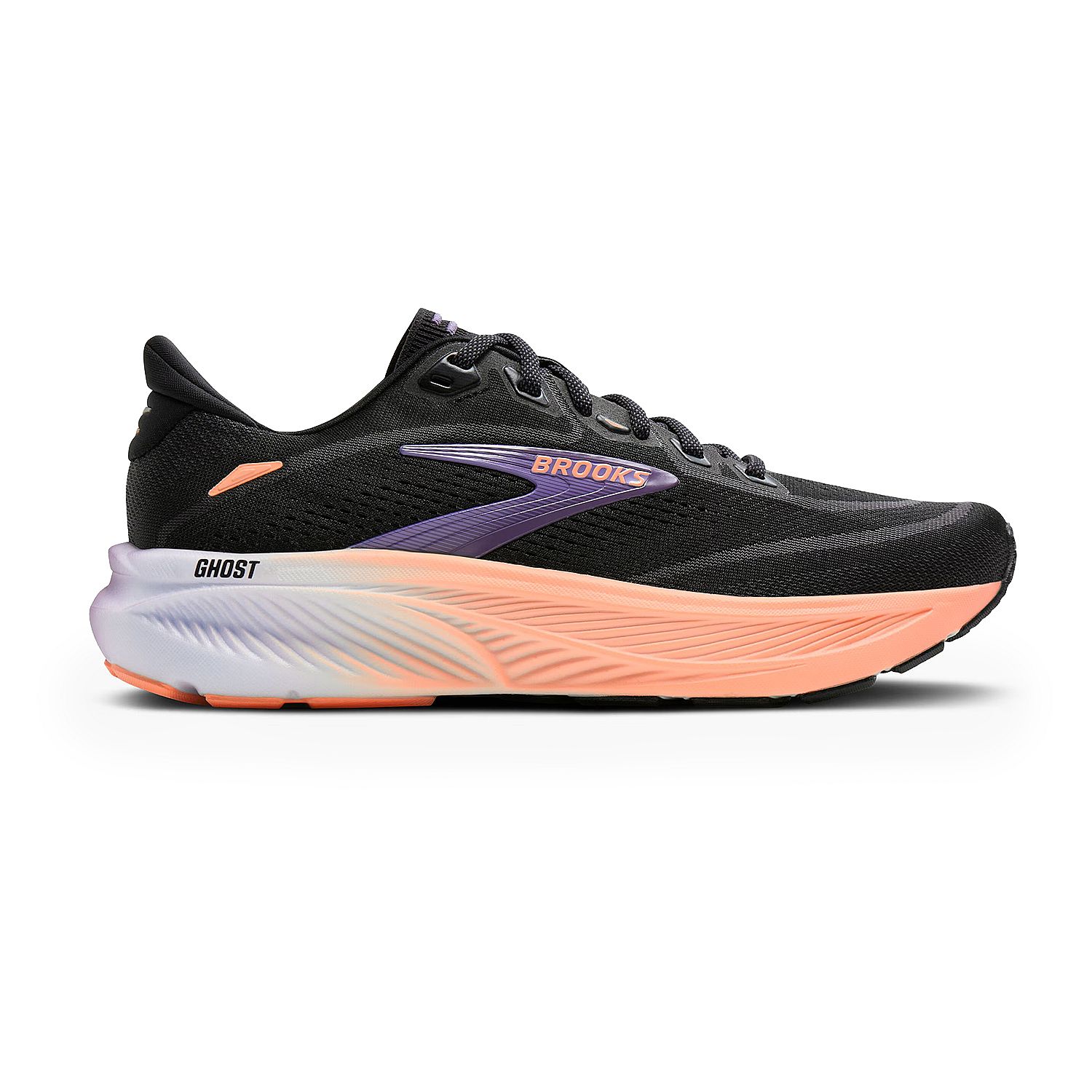 145202-Brooks-Ghost-18-hardloopschoenen-BlackMulled-GrapePeach-dames-afbeelding-1