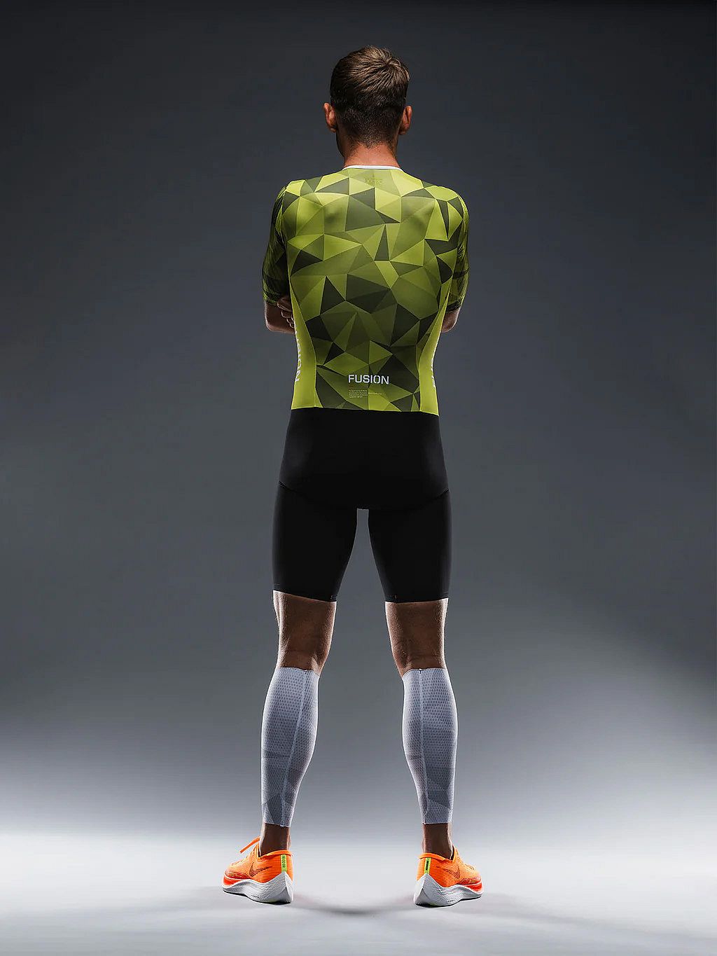99989-Fusion-TEMPO-One-Suit-korte-mouw-lime-unisex-afbeelding-4