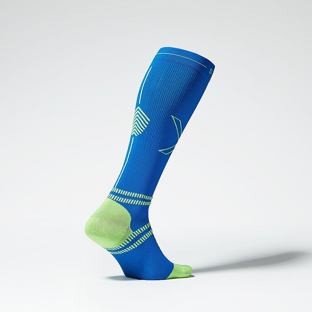 116205-Stox-Running-Ultralight-Socks-blauwgeel-heren-afbeelding-2