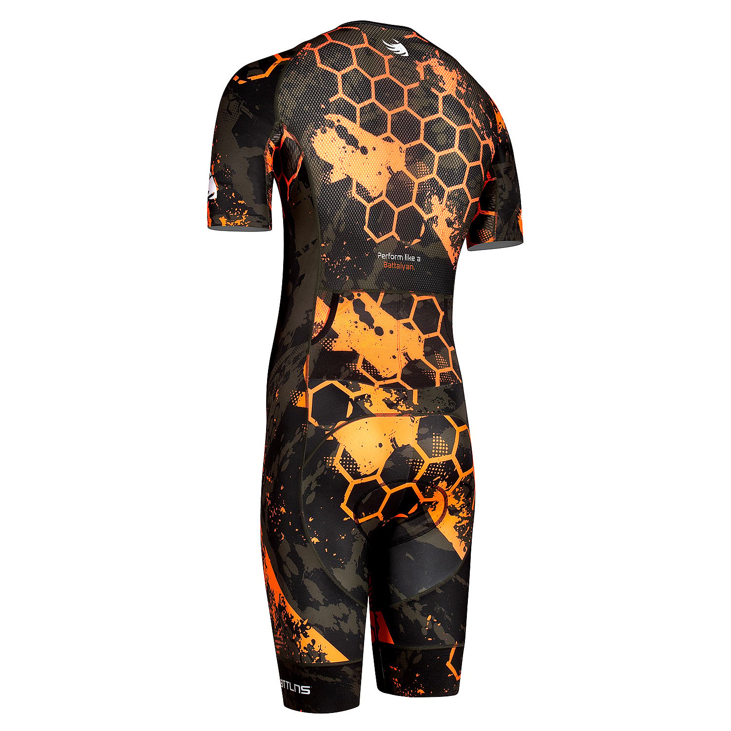 105572-BTTLNS-Typhon-2.0-HEXA-trisuit-korte-mouw-Artillery-GreenViolent-Orange-heren-afbeelding-3