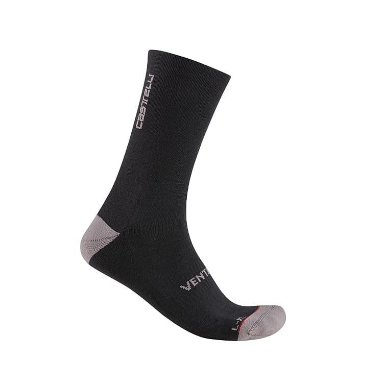 119612-Castelli-Venti-soft-merino-sock-zwart-unisex-afbeelding-1