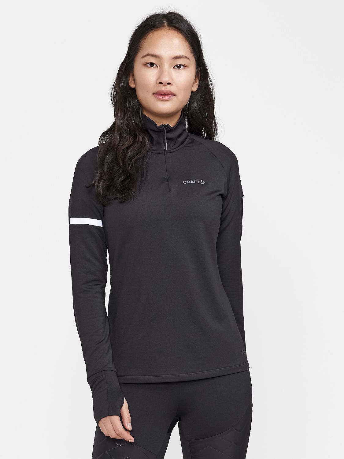 92585-Craft-Advanced-Subz-2-lange-mouw-hardloopshirt-zwart-dames-afbeelding-2