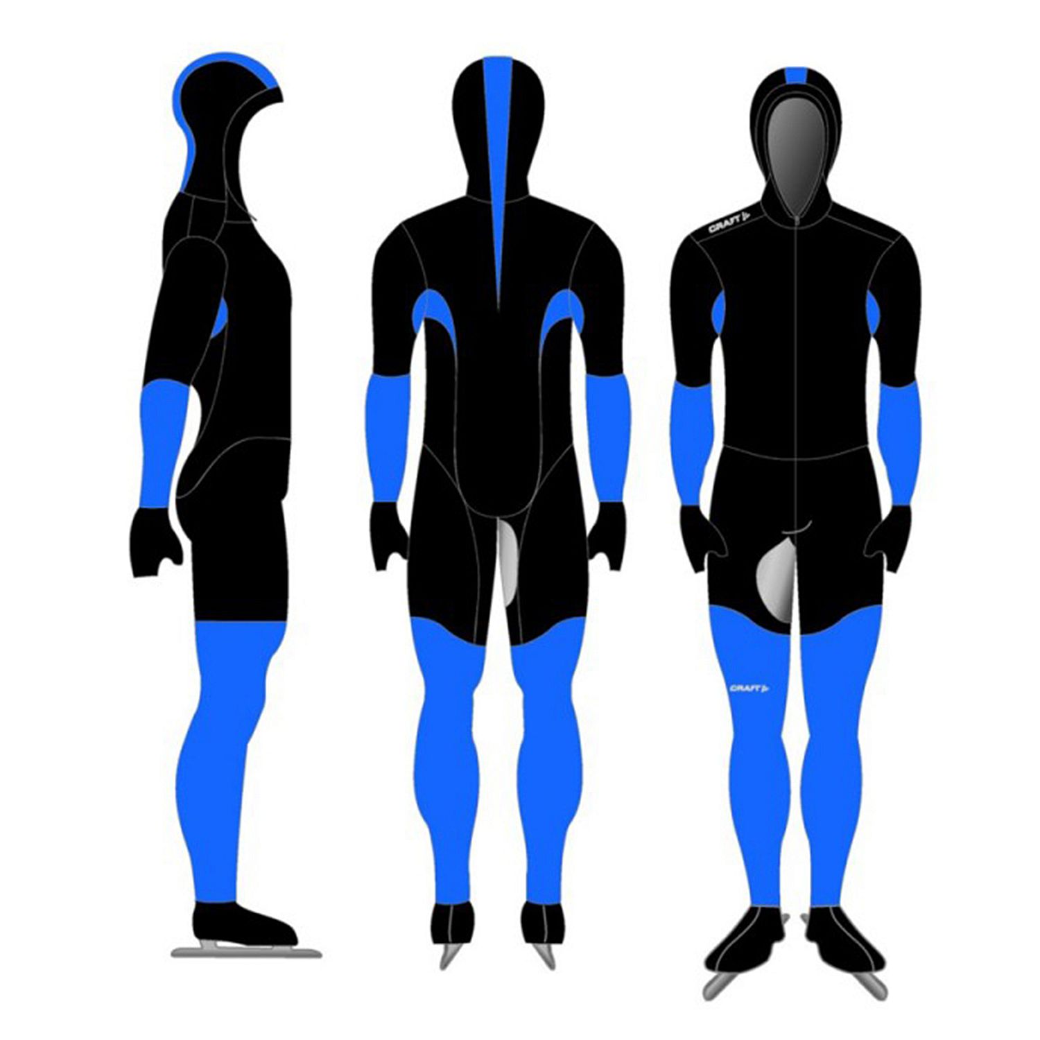 55796-Craft-Speed-schaatspak-CB-zwartblauw-unisex-afbeelding-1