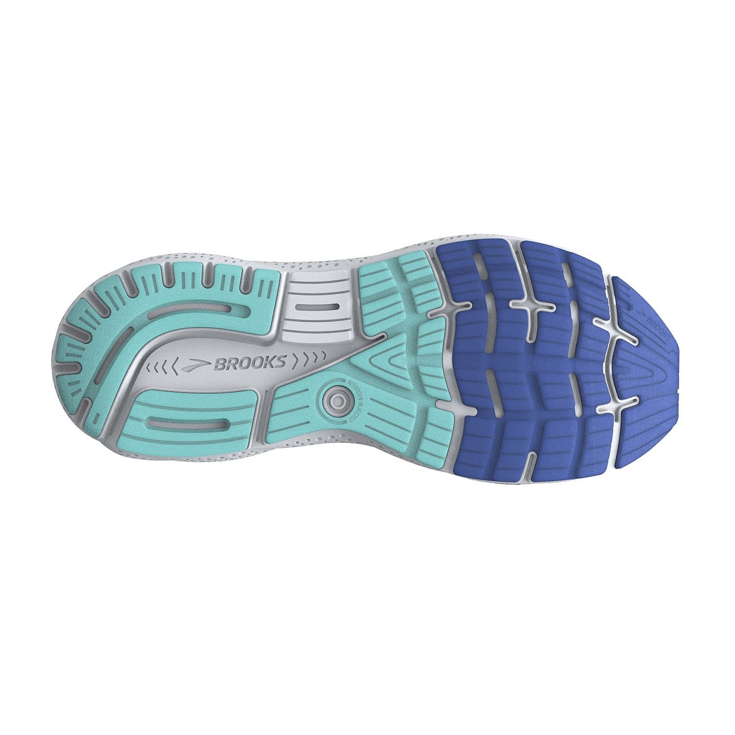 102013-Brooks-Ghost-16-hardloopschoenen-witblauw-dames-afbeelding-3