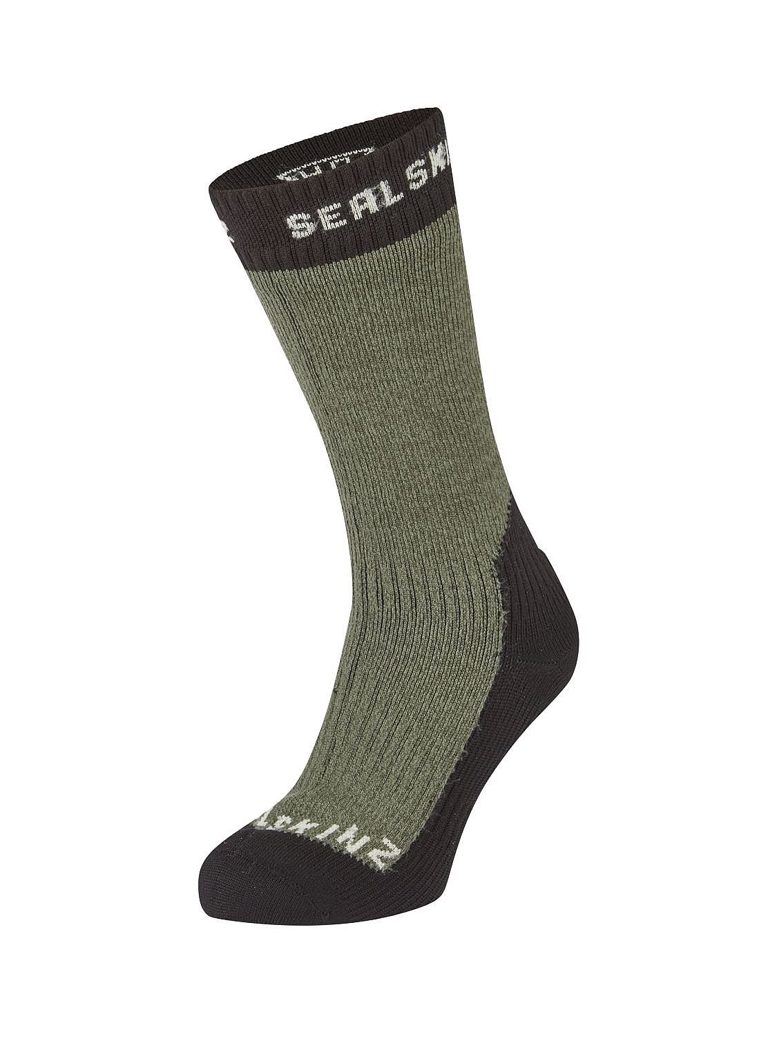 104022-Sealskinz-Stanfield-Extreme-cold-weather-mid-fietssok-olive-unisex-afbeelding-2