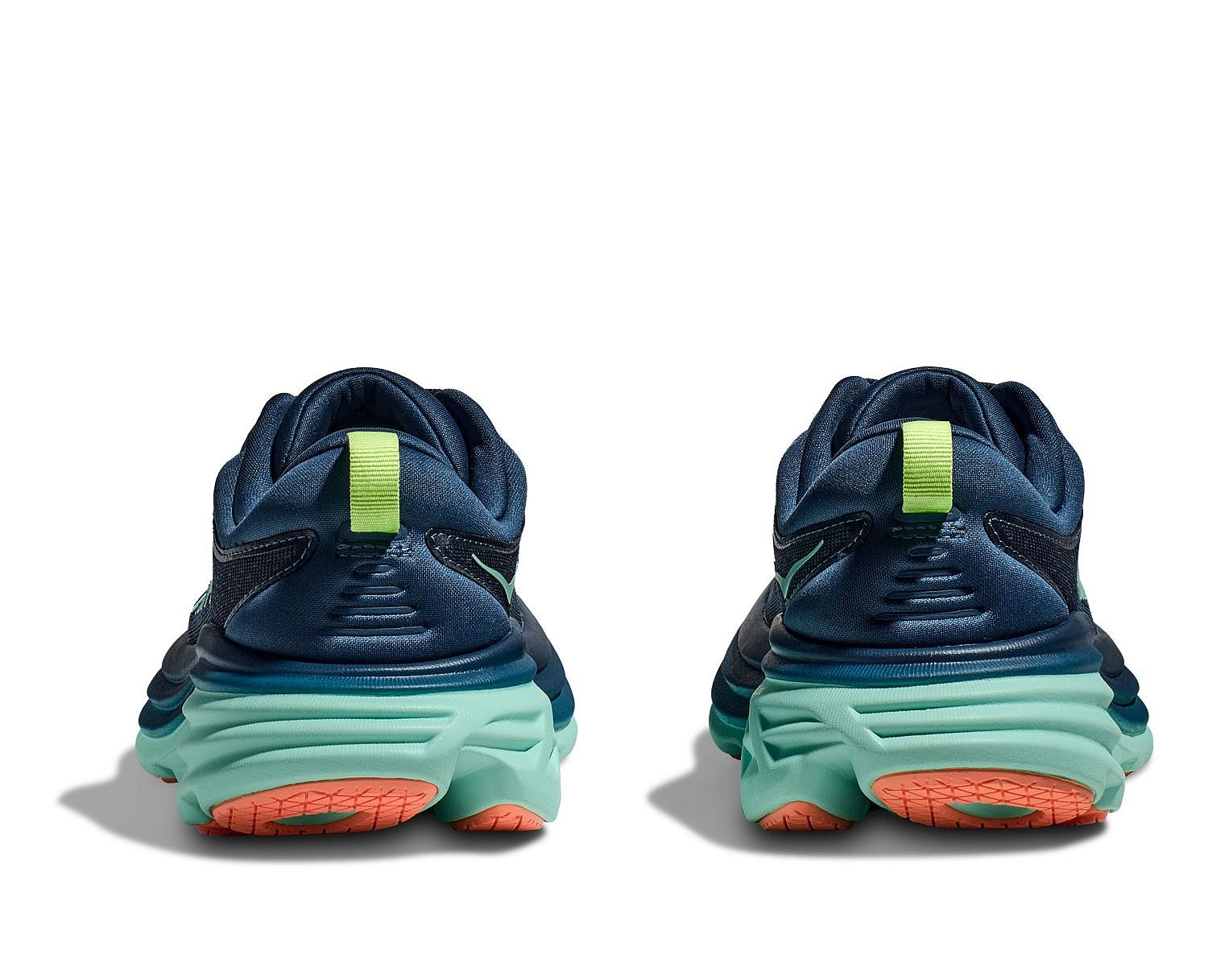 100907-Hoka-Bondi-8-hardloopschoenen-blauwgroenoranje-dames-afbeelding-8