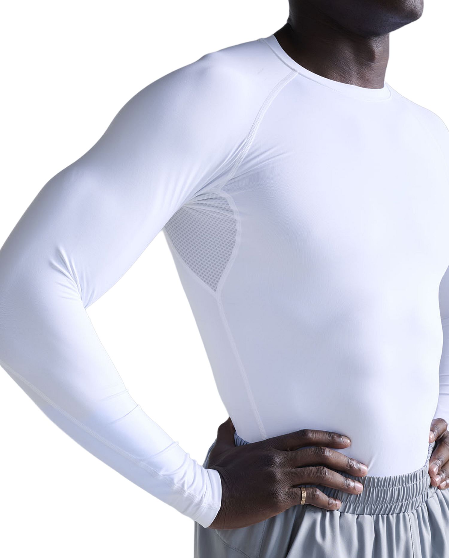 141796-2XU-Core-Compression-hardloopshirt-lange-mouw-White-heren-afbeelding-7