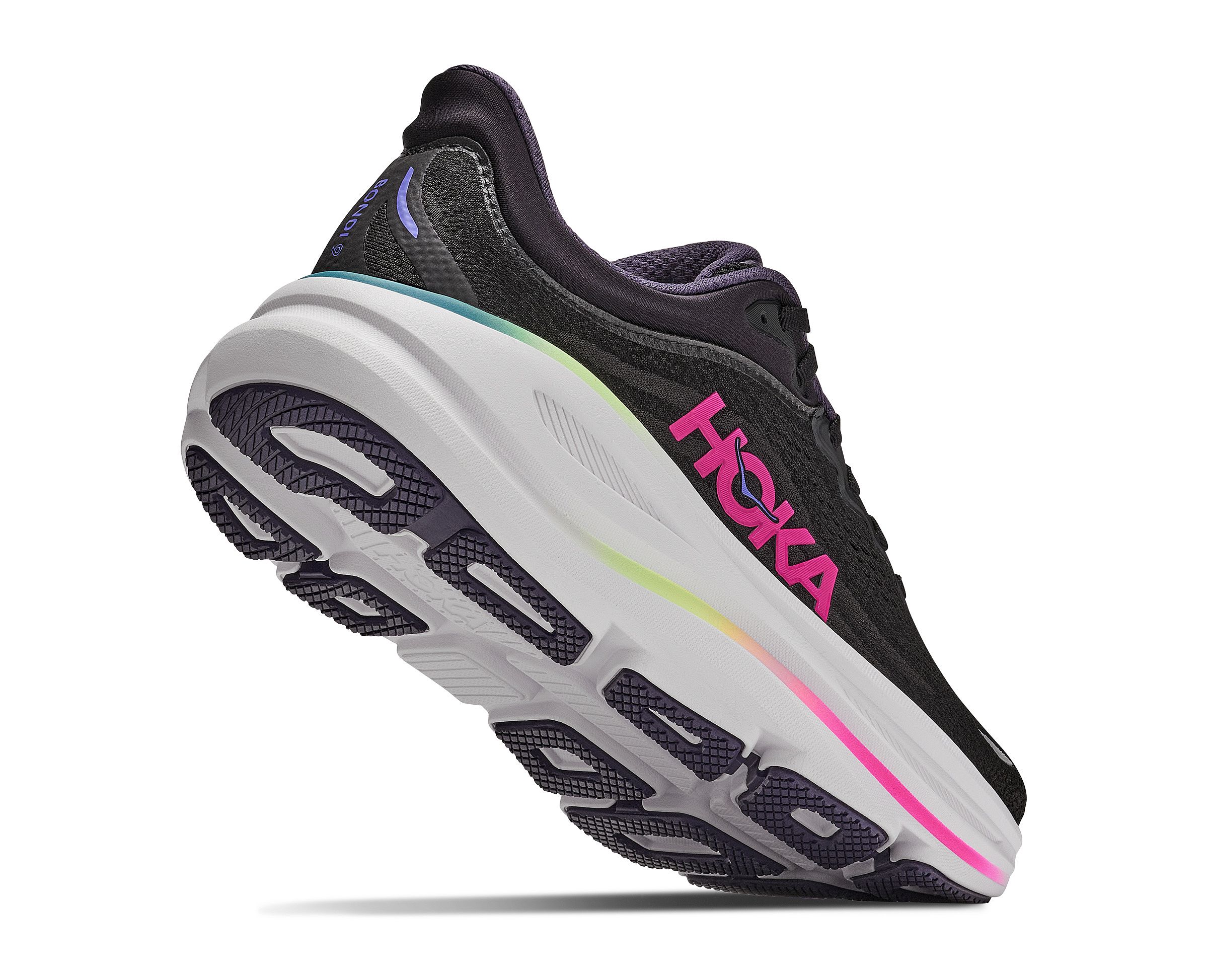 145339-Hoka-Bondi-9-hardloopschoenen-blackneon-dragonfruit-dames-afbeelding-4