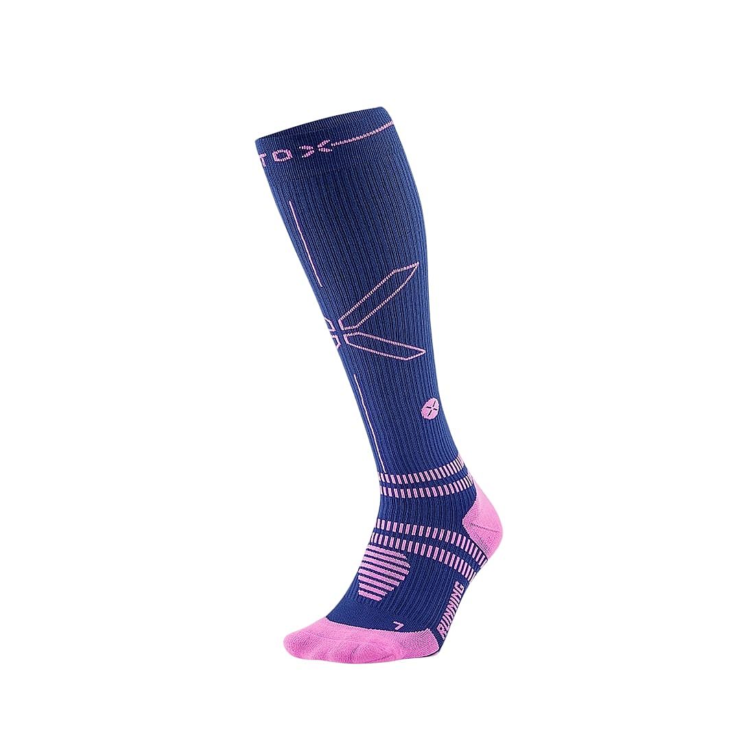 116195-Stox-Running-Socks-donkerblauwroze-dames-afbeelding-1