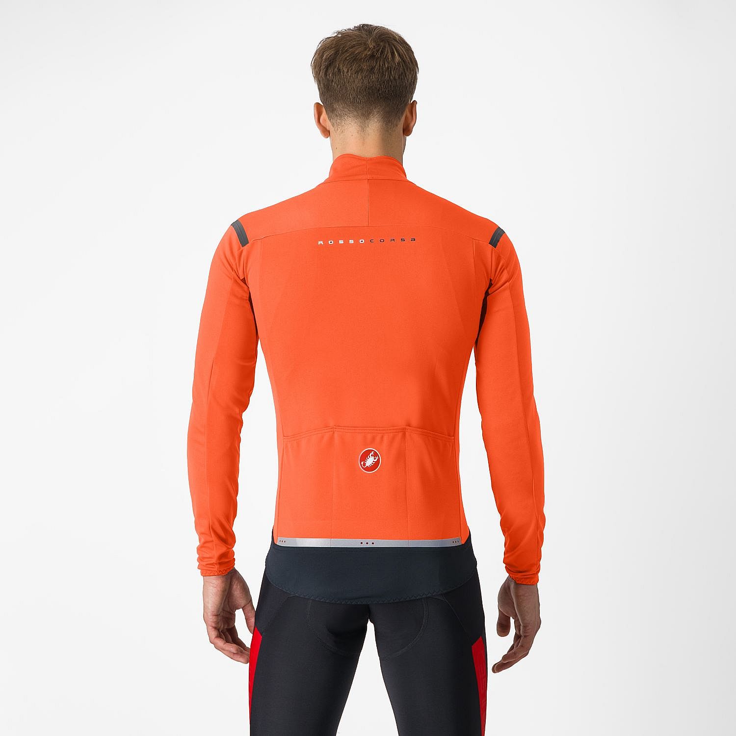 103055-Castelli-Perfetto-RoS-2-lange-mouw-fietsjack-brilliant-orangesilver-reflex-heren-afbeelding-2