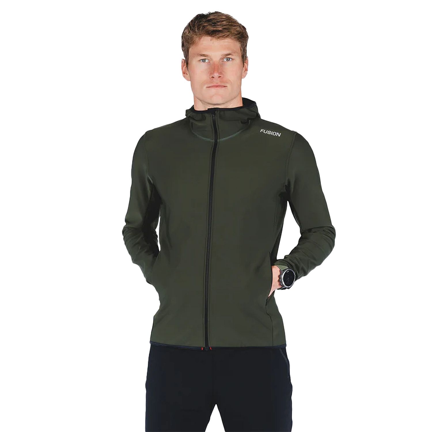 94955-Fusion-Recharge-Hoodie-donkergroen-heren-afbeelding-1