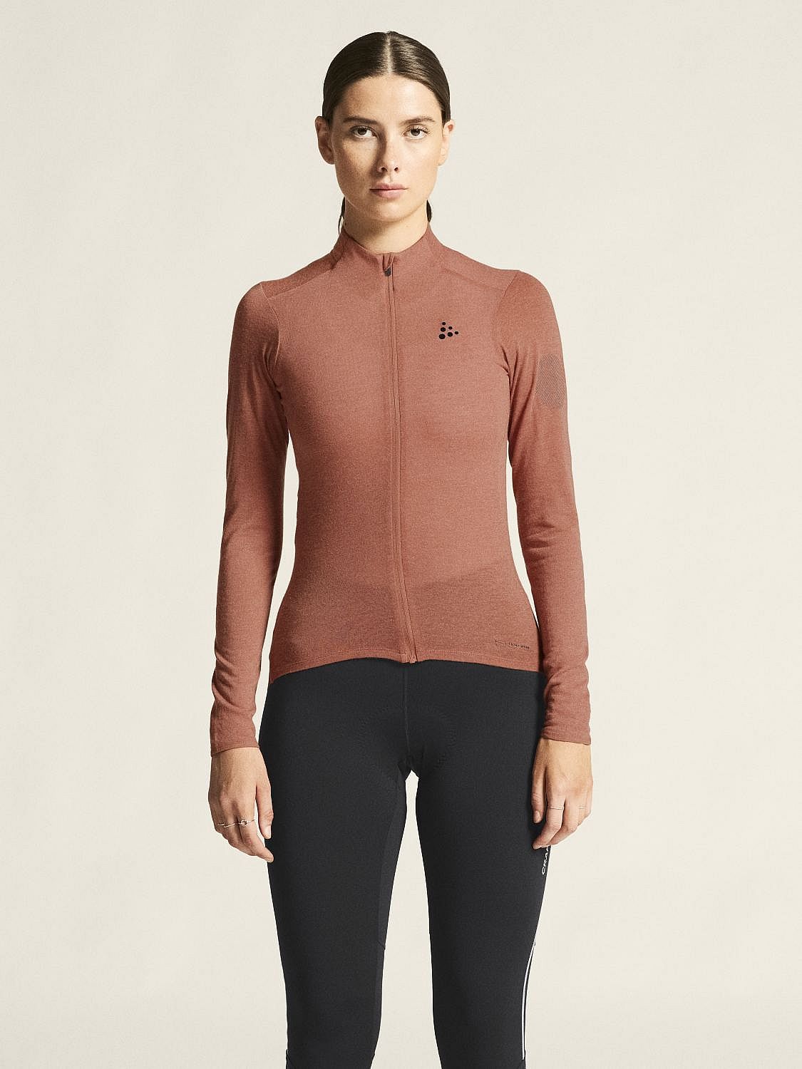 119967-Craft-Core-Bike-Essence-Wool-Jersey-lange-mouw-oranje-dames-afbeelding-5
