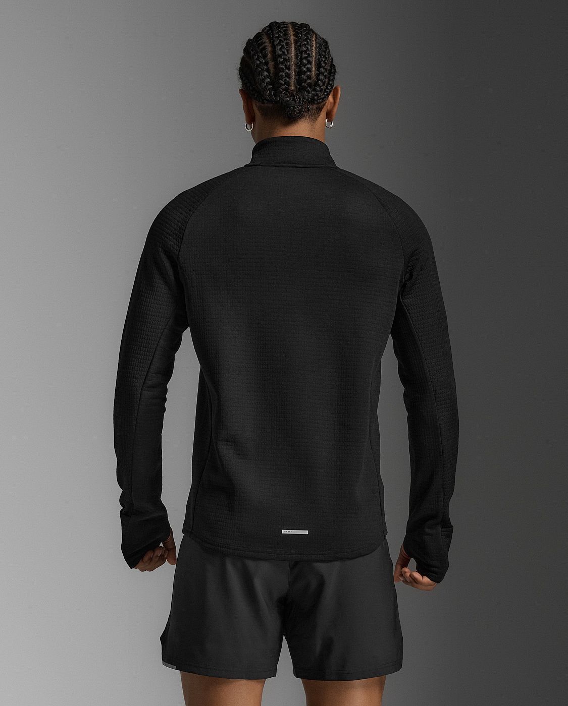 113618-2XU-Ignition-Hyper-Haptic-14-Zip-BlackSilver-Reflective-Heren-afbeelding-3