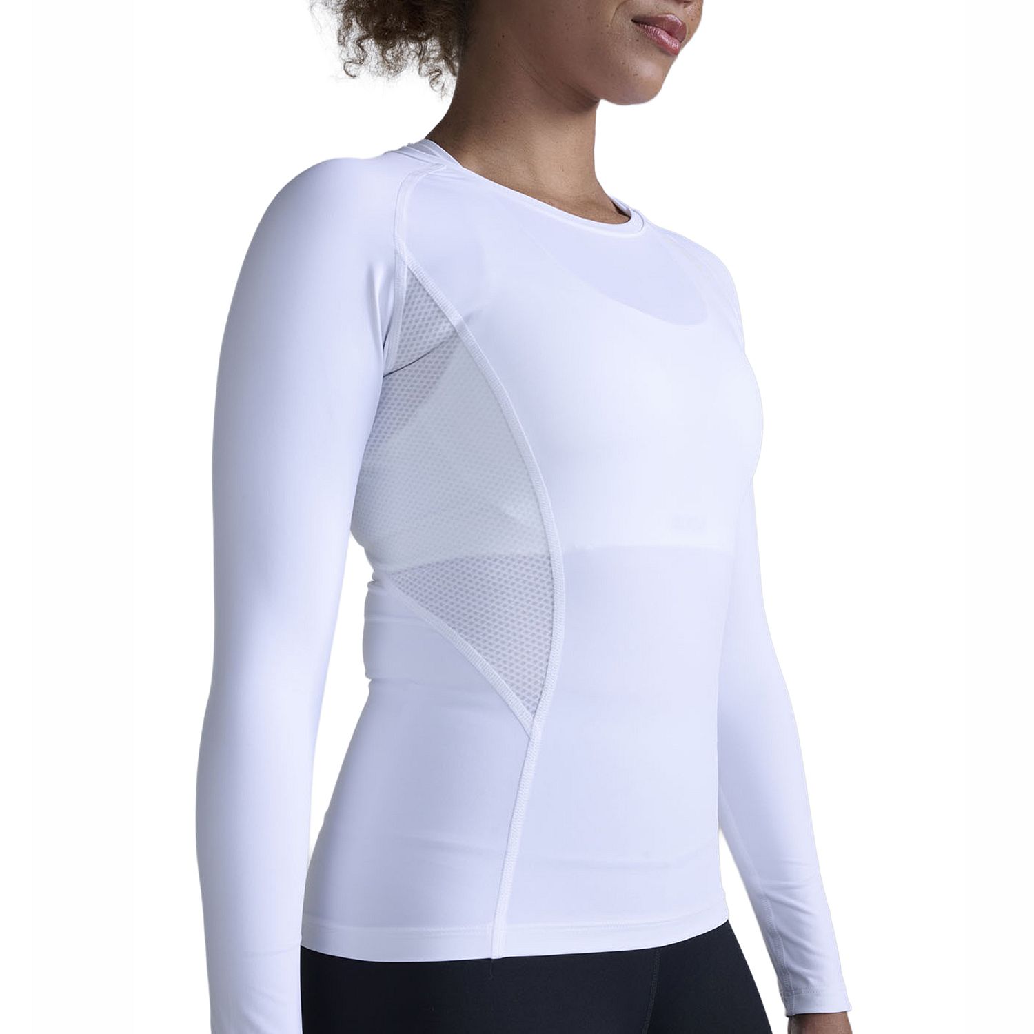141901-2XU-Core-Compression-hardloopshirt-lange-mouw-White-dames-afbeelding-6