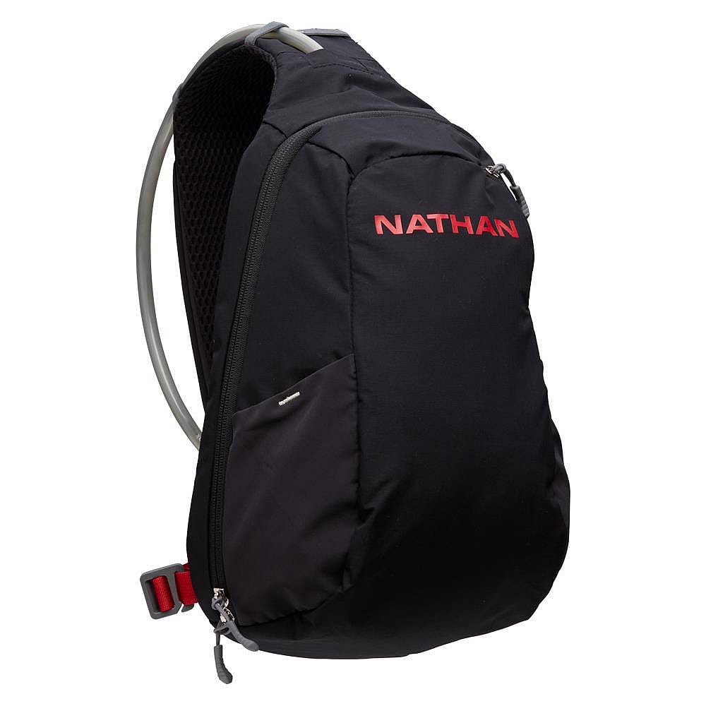 97084-Nathan-Run-Sling-drinkrugzak-8L-zwartrood-unisex-afbeelding-1