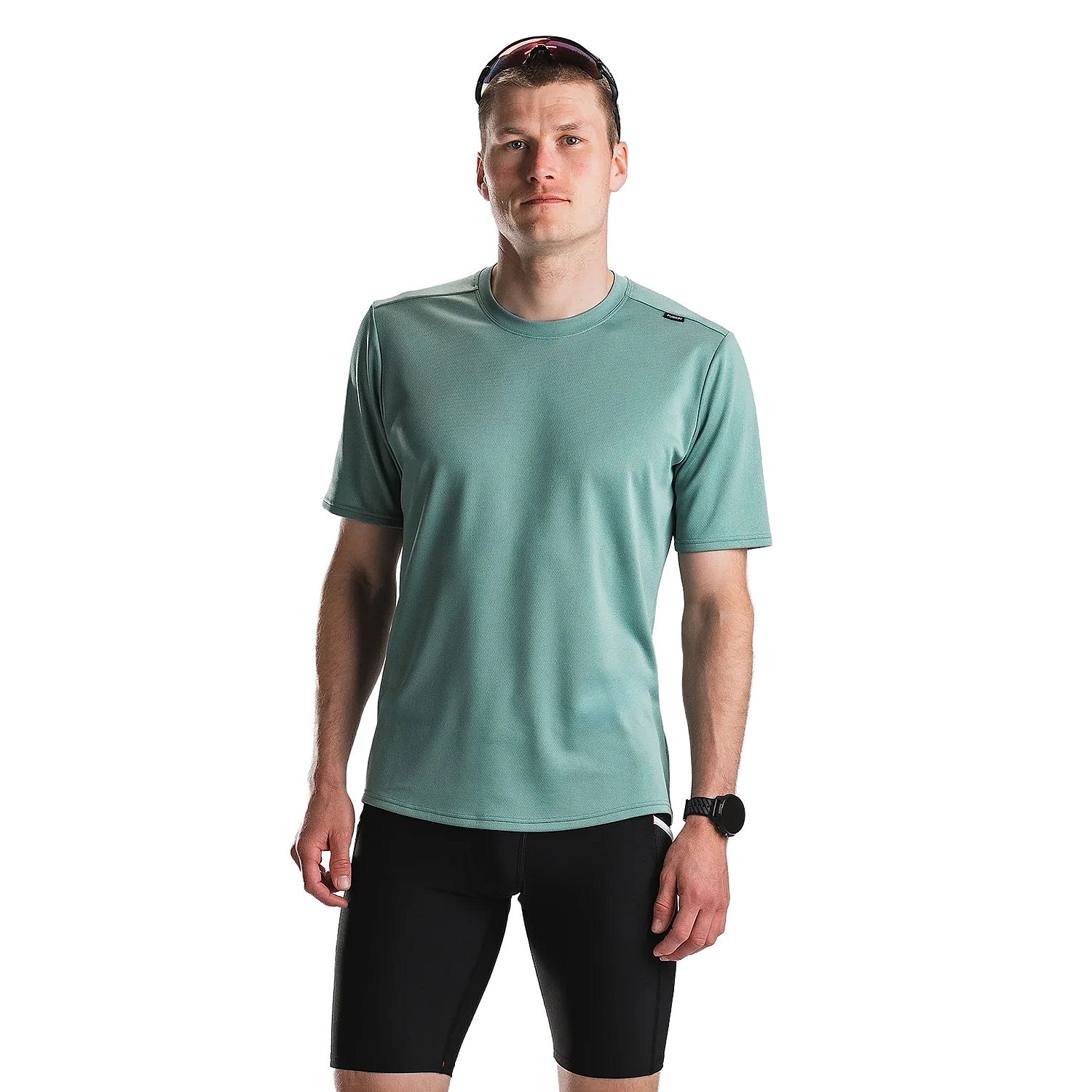 1292-MIN-Fusion-Tempo-Two-Run-T-shirt-heren-mineral-afbeelding-1