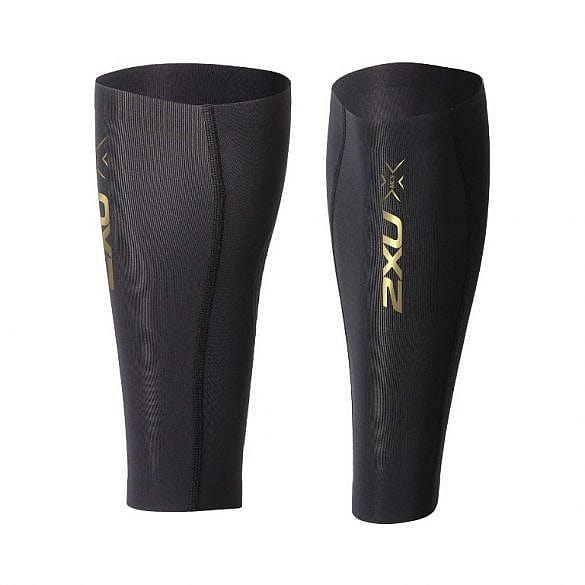 52074-2XU-Elite-MCS-Compression-calf-guard-zwartgoud-afbeelding-1