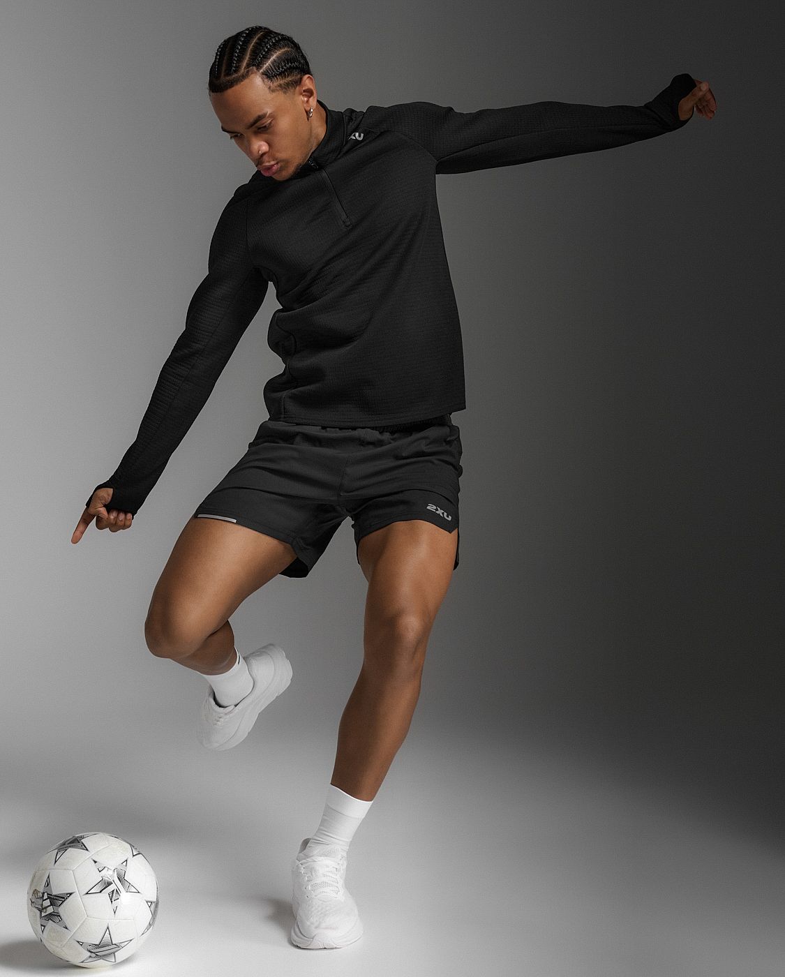 113617-2XU-Ignition-Hyper-Haptic-14-Zip-BlackSilver-Reflective-Heren-afbeelding-7