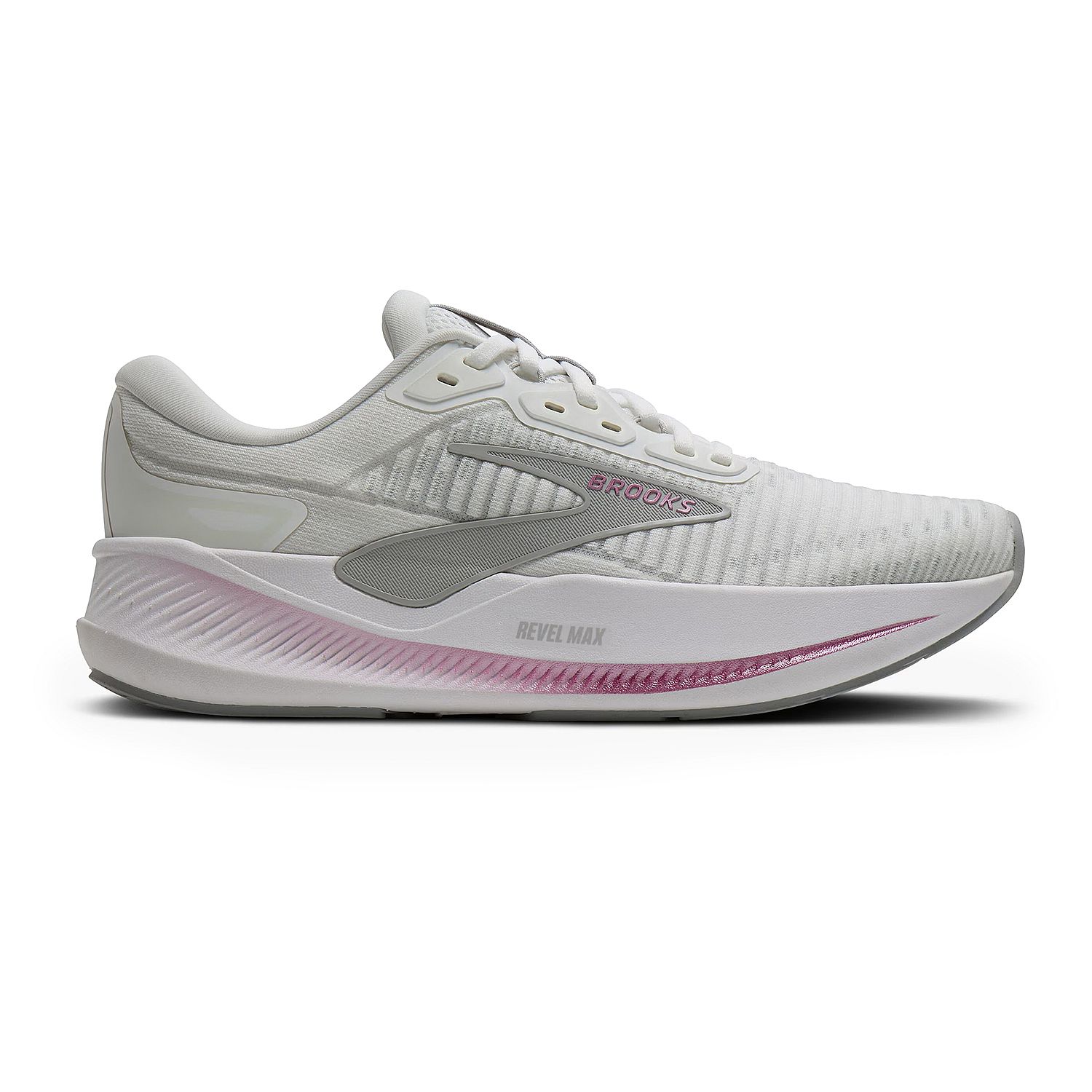 122244-Brooks-Revel-Max-hardloopschoenen-WhiteHorror-MistMetallic-dames-afbeelding-1