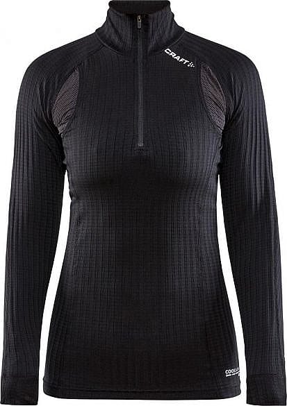 1909675-999000-Craft-Active-extreme-X-zip-ondershirt-lange-mouw-zwart-dames-afbeelding-1