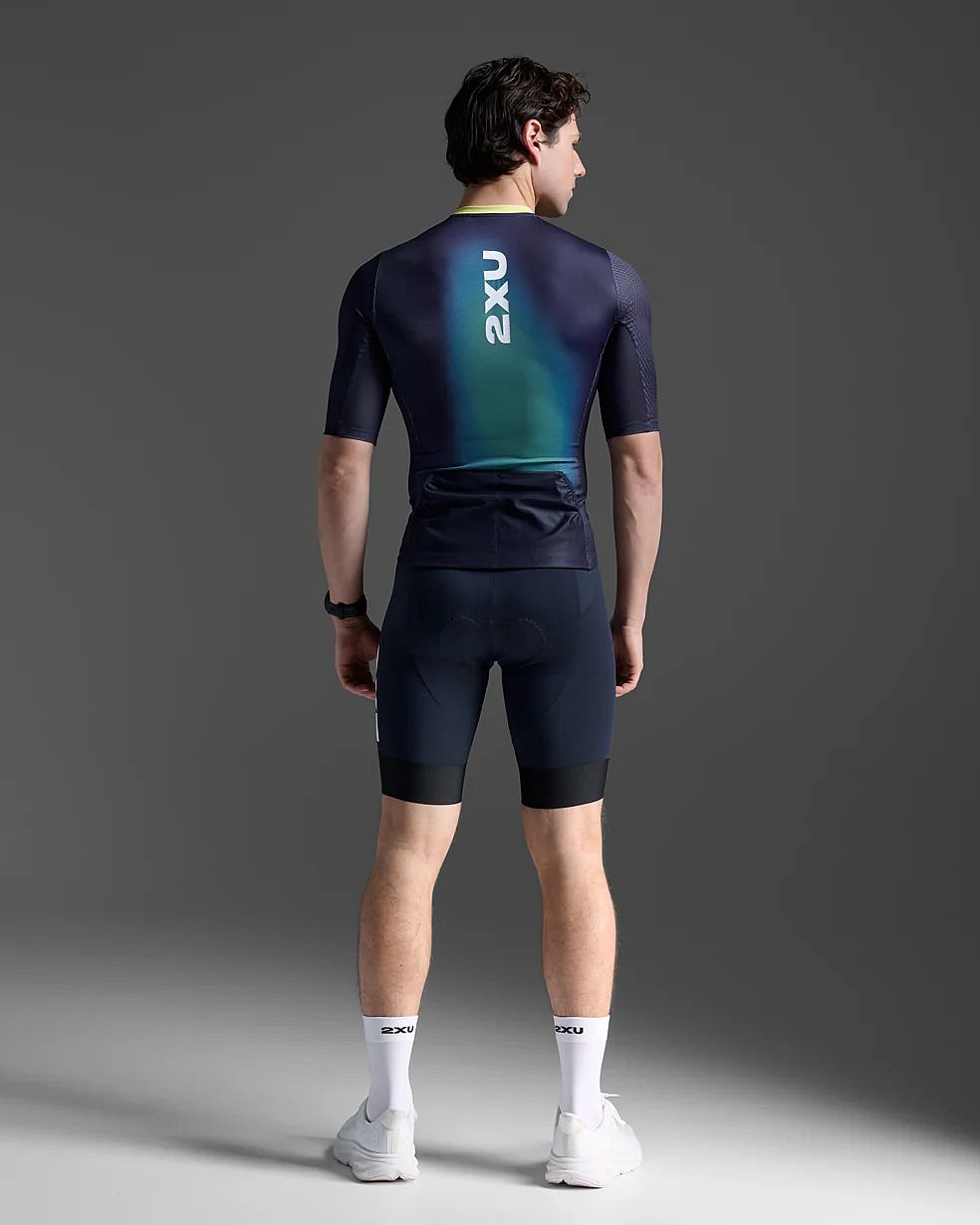 113343-2XU-Aero-Hex-Tri-top-korte-mouw-MidnightCool-Matcha-Heren-afbeelding-3