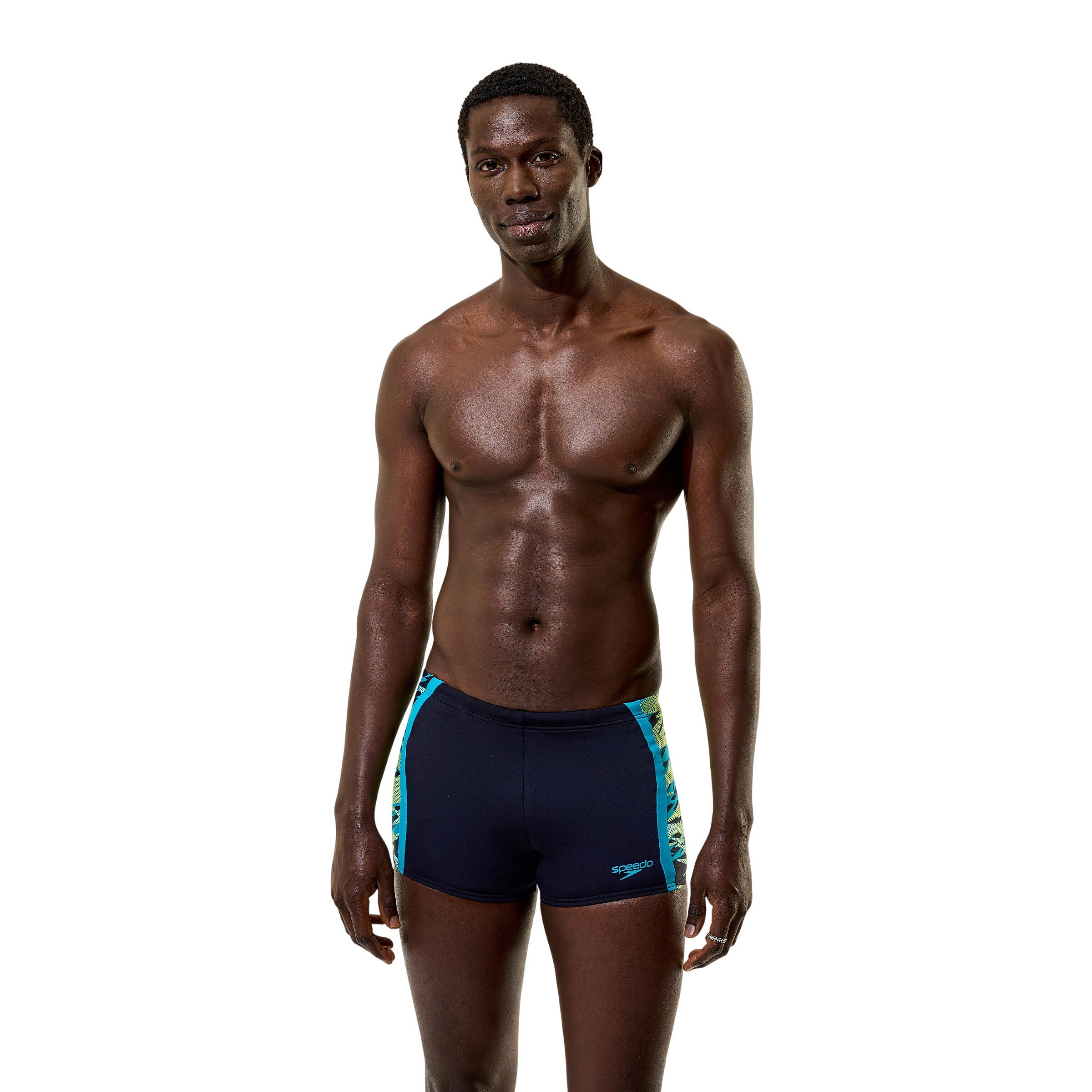 145304-Speedo-Hyperboom-Splice-zwembroek-blackgreen-heren-afbeelding-1