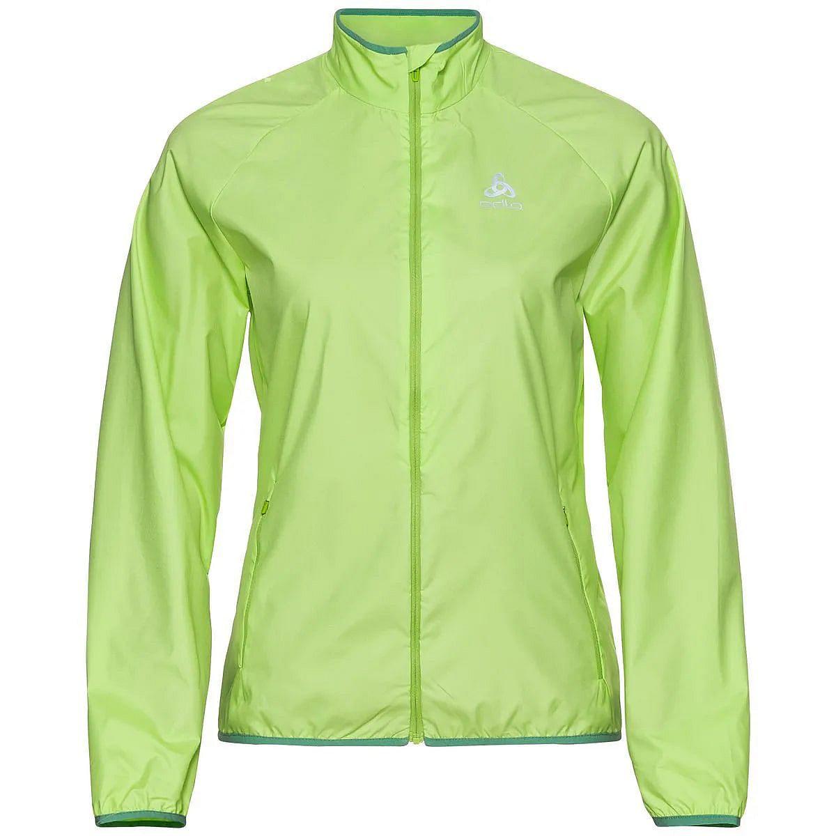 83705-Odlo-Essential-Light-hardloopjack-groen-dames-afbeelding-1