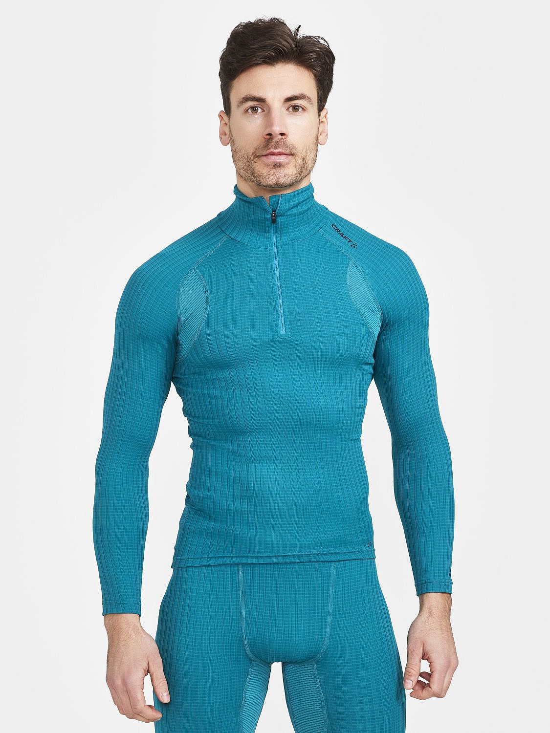 80942-Craft-Active-extreme-X-zip-ondershirt-lange-mouw-blauw-heren-afbeelding-2