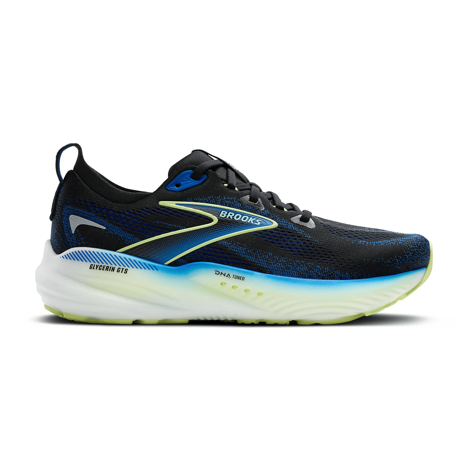1104461D002-Brooks-Glycerin-GTS-22-hardloopschoenen-blackcobaltneo-yellow-heren-afbeelding-1