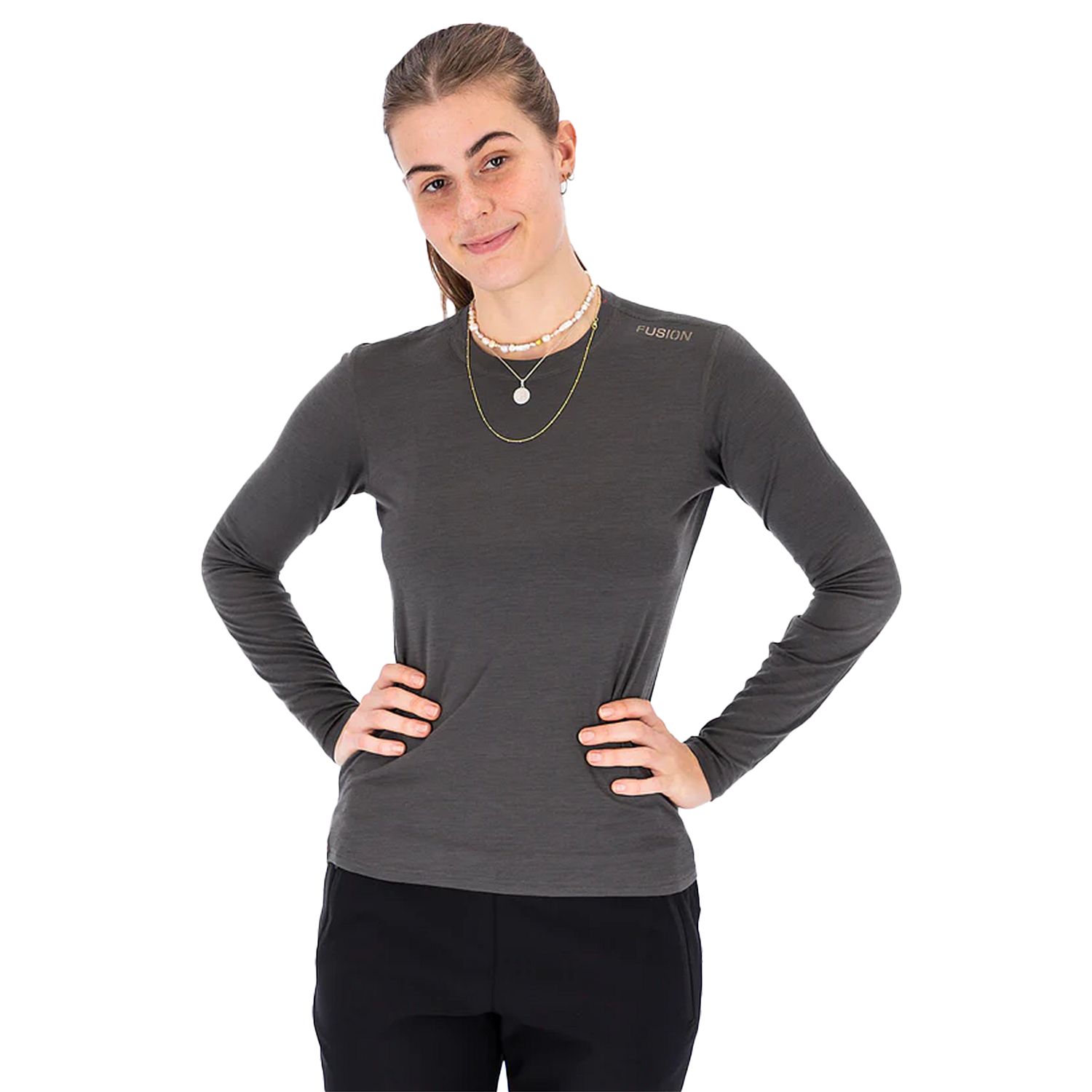 95001-Fusion-Merino-150-LS-Shirt-grijs-dames-afbeelding-1