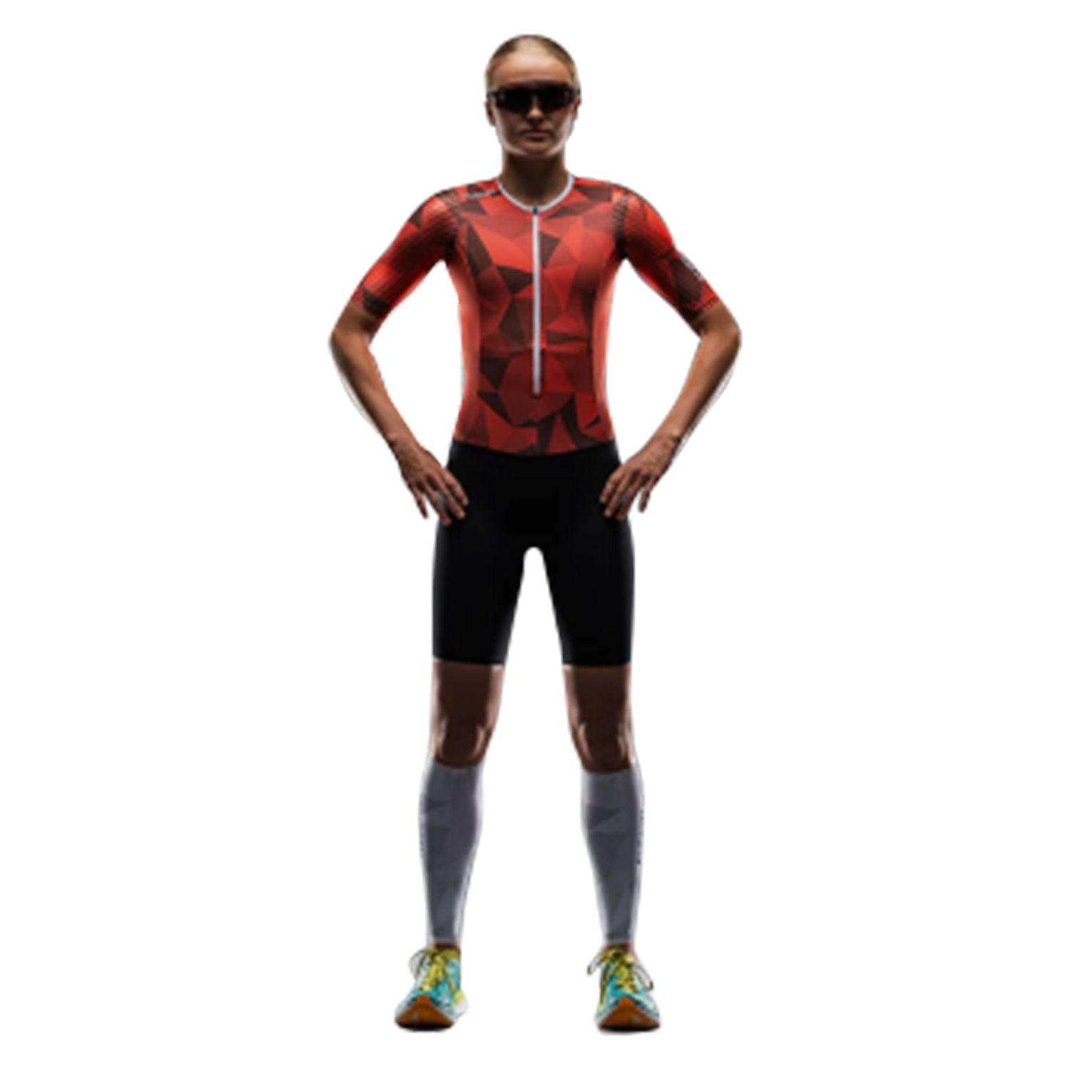 102302-Fusion-TEMPO-ONE-Suit-korte-mouw-rood-dames-afbeelding-1