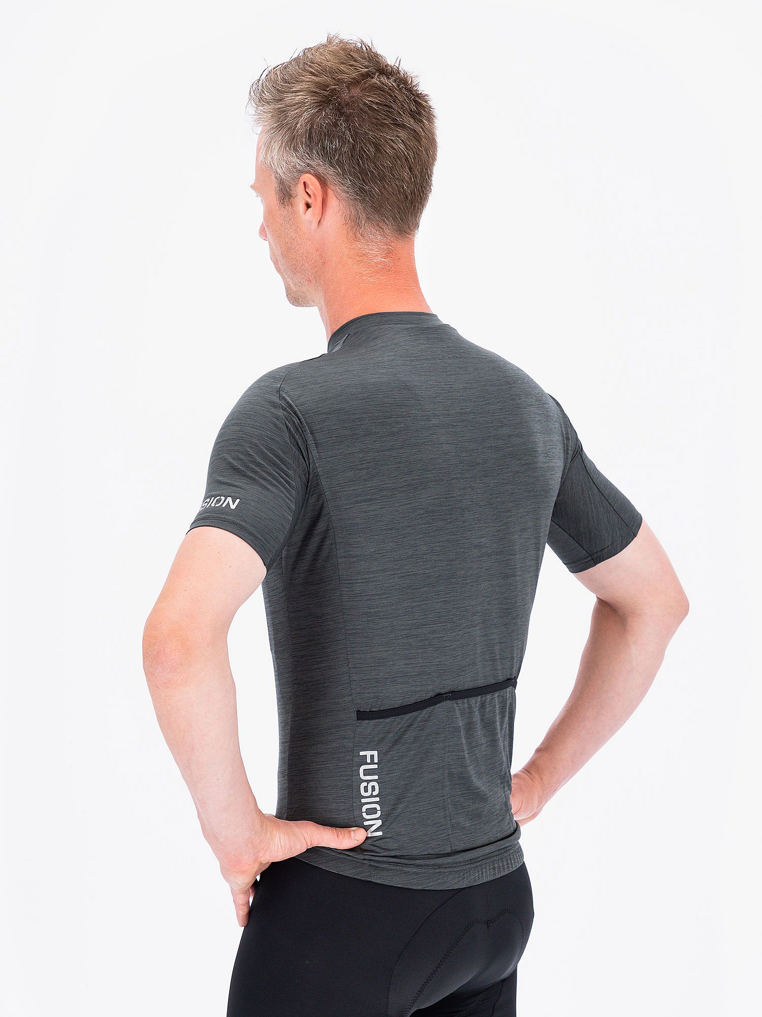 88571-Fusion-C3-Cycling-Jersey-grijs-Unisex-afbeelding-2