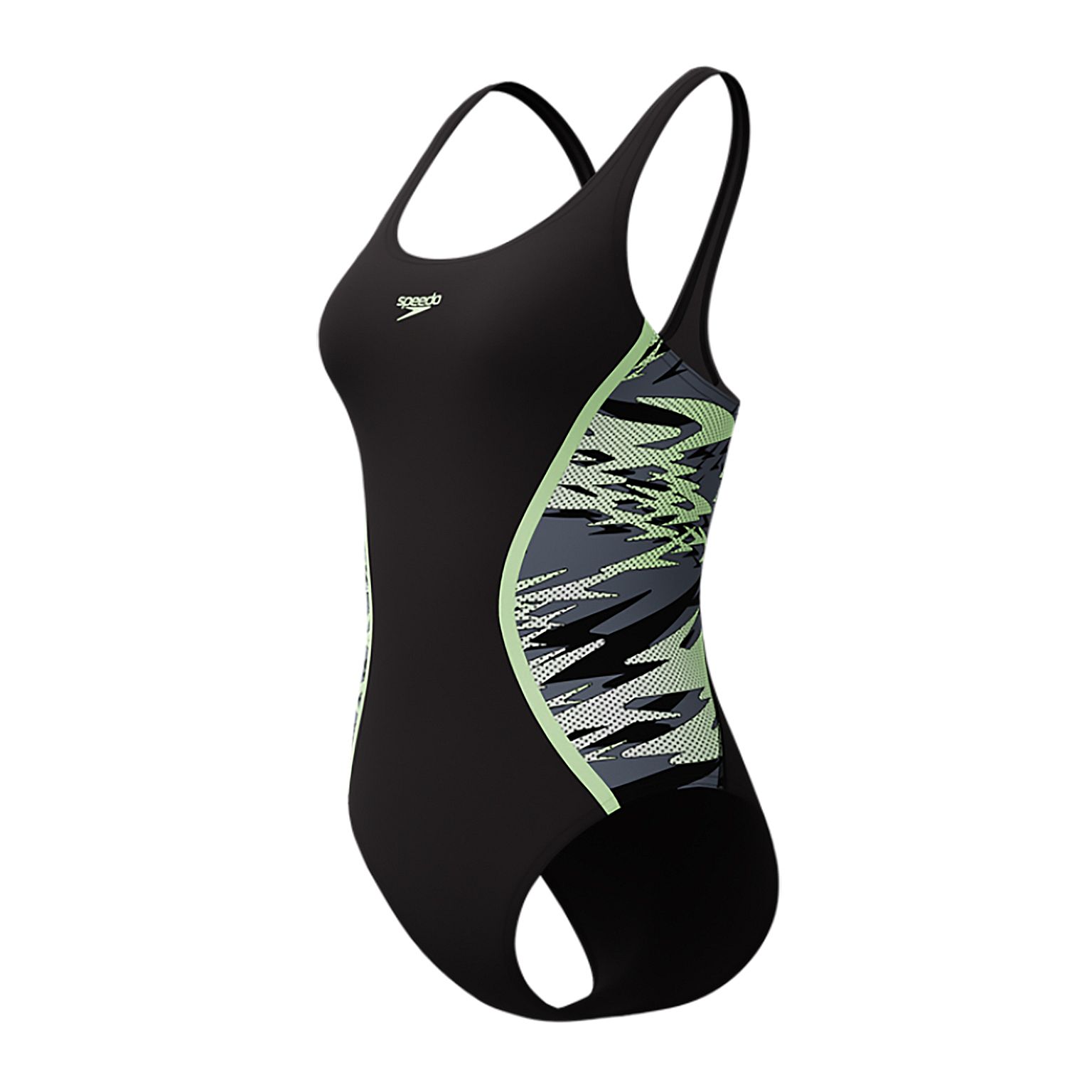 143536-Speedo-Hyperboom-Splice-Muscleb-badpak-zwartgroen-dames-afbeelding-1