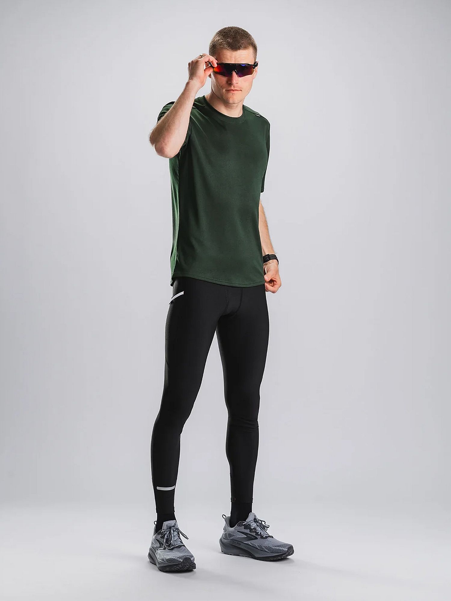 144475-Fusion-Tempo-Two-Run-T-shirt-heren-groen-afbeelding-4