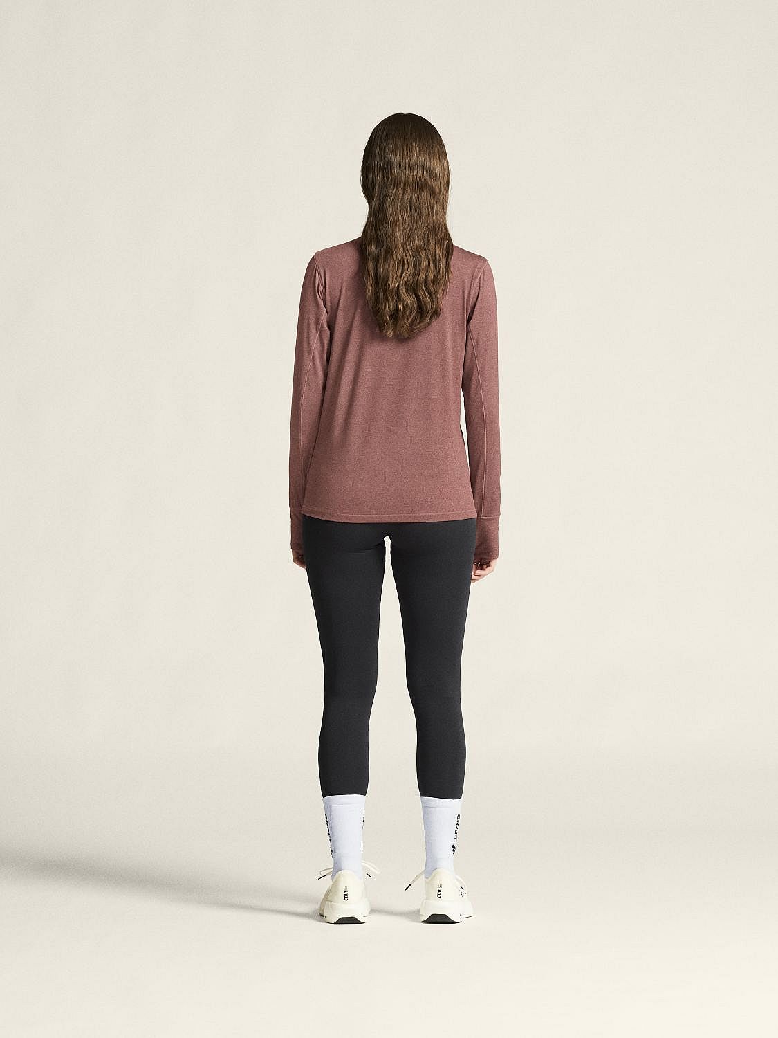 119398-Craft-Flow-Half-Zip-ondershirt-lange-mouw-roze-dames-afbeelding-5