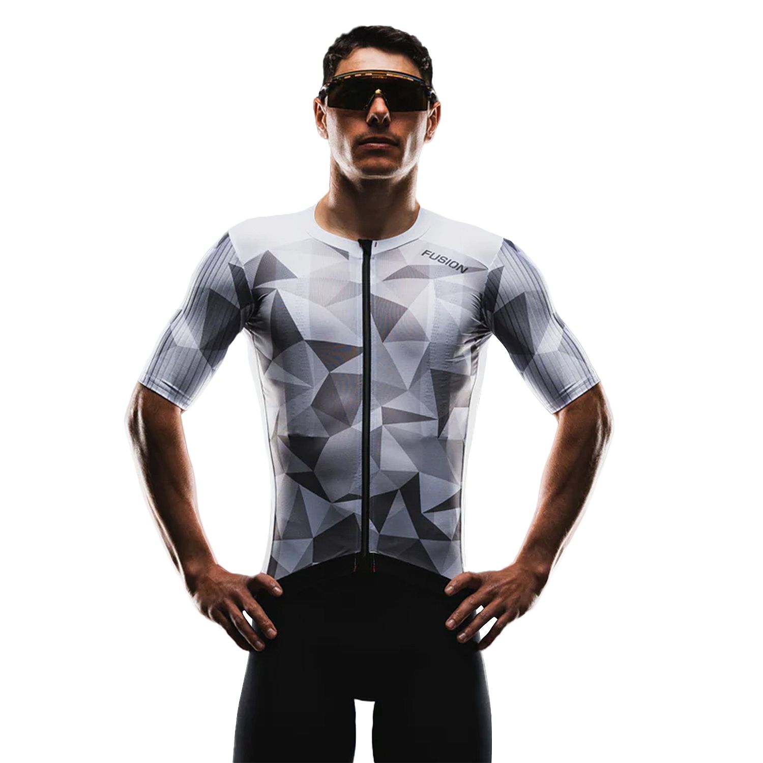 100508-Fusion-TEMPO-TWO-Cycling-Jersey-wit-Unisex-afbeelding-1